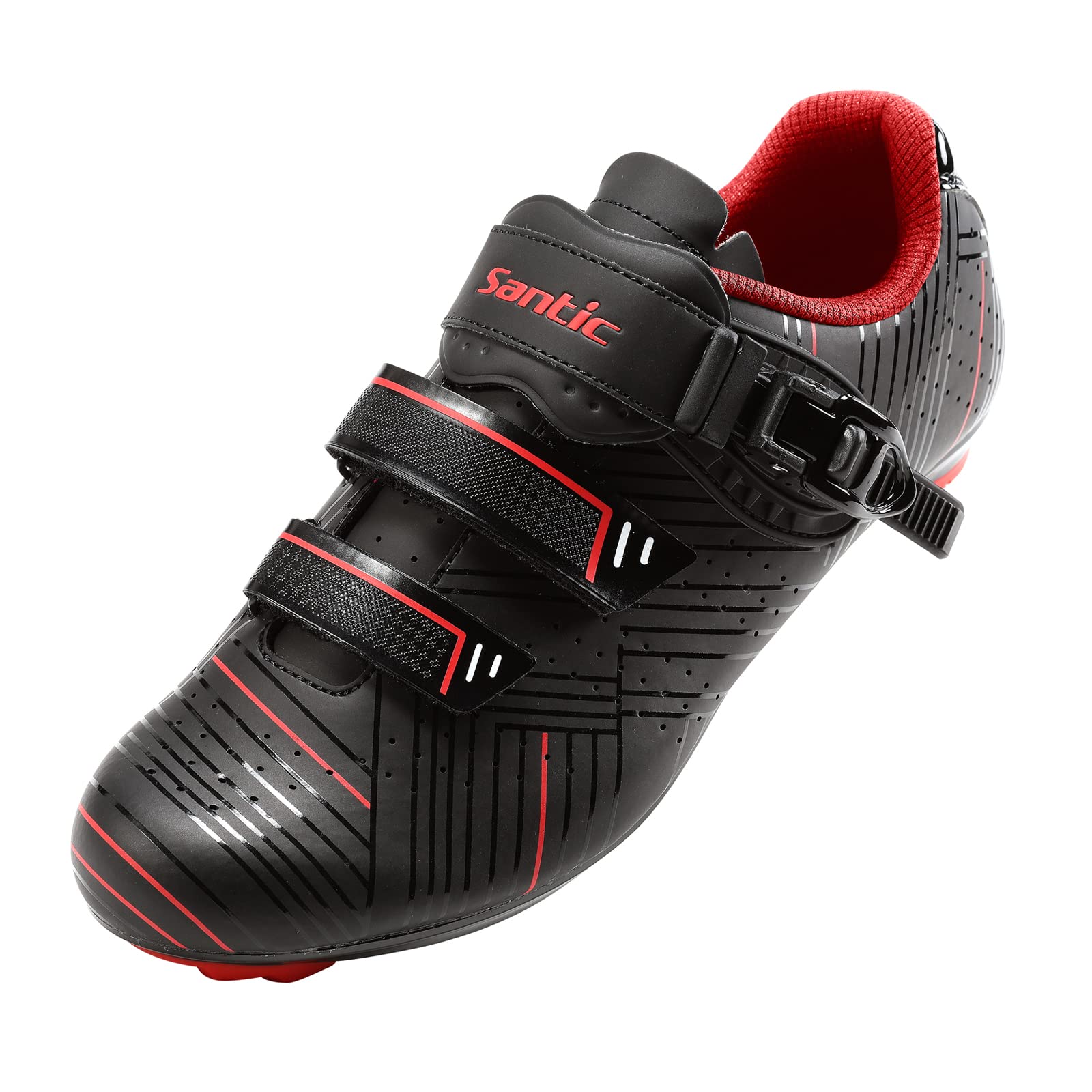 **Santic Men's Road Cycling Shoes - Lightweight & Breathable for Competitive Biking - Perfect for Road Racing & Long-Distance Training**