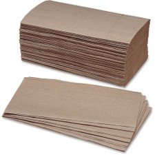 Eco-Friendly Single-Fold Paper Towels - 40% Post-Consumer Recycled Material, 250 Sheets per Bundle, 16 Packs per Box | Ideal for Home, Office & Commercial Use