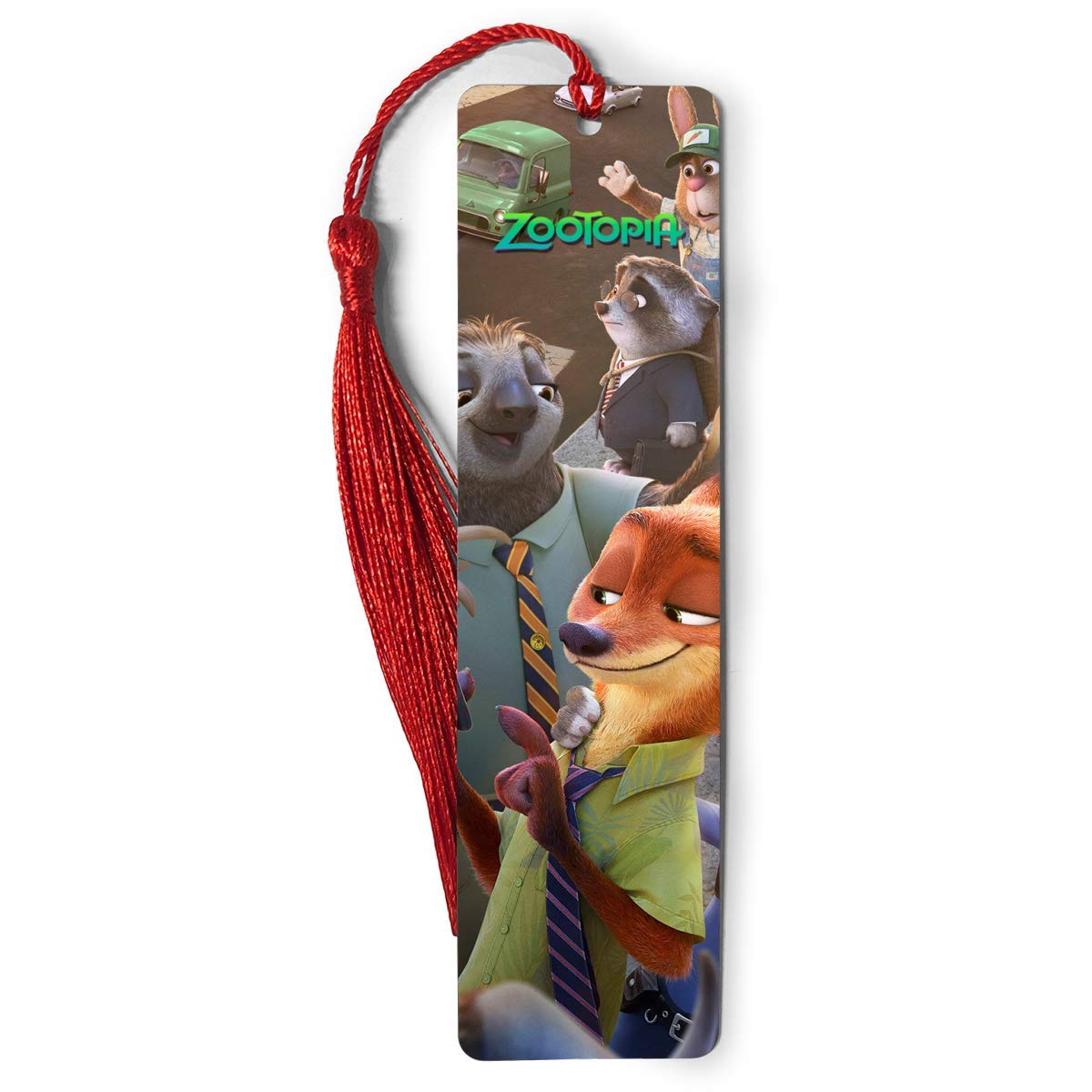 Metal Ruler Bookmark with Tassel - Zootopia Themed Bookography Measuring Tool for Book Lovers, Reading Accessories, Bibliophile Gifts | Perfect for Notebooks, Journals & Book Collections