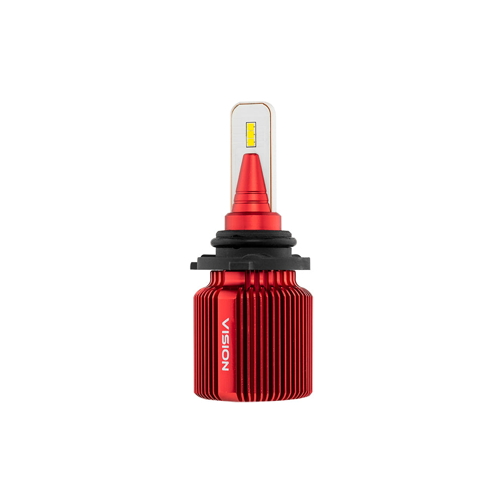VISION 9006 CSP LED Conversion Kit - 6500K Cool White Light - 5000 Lumens - 30W Low Power - High Brightness LED Headlight Bulbs for Cars, Trucks, SUVs - Perfect for Night Driving and Foggy Conditions