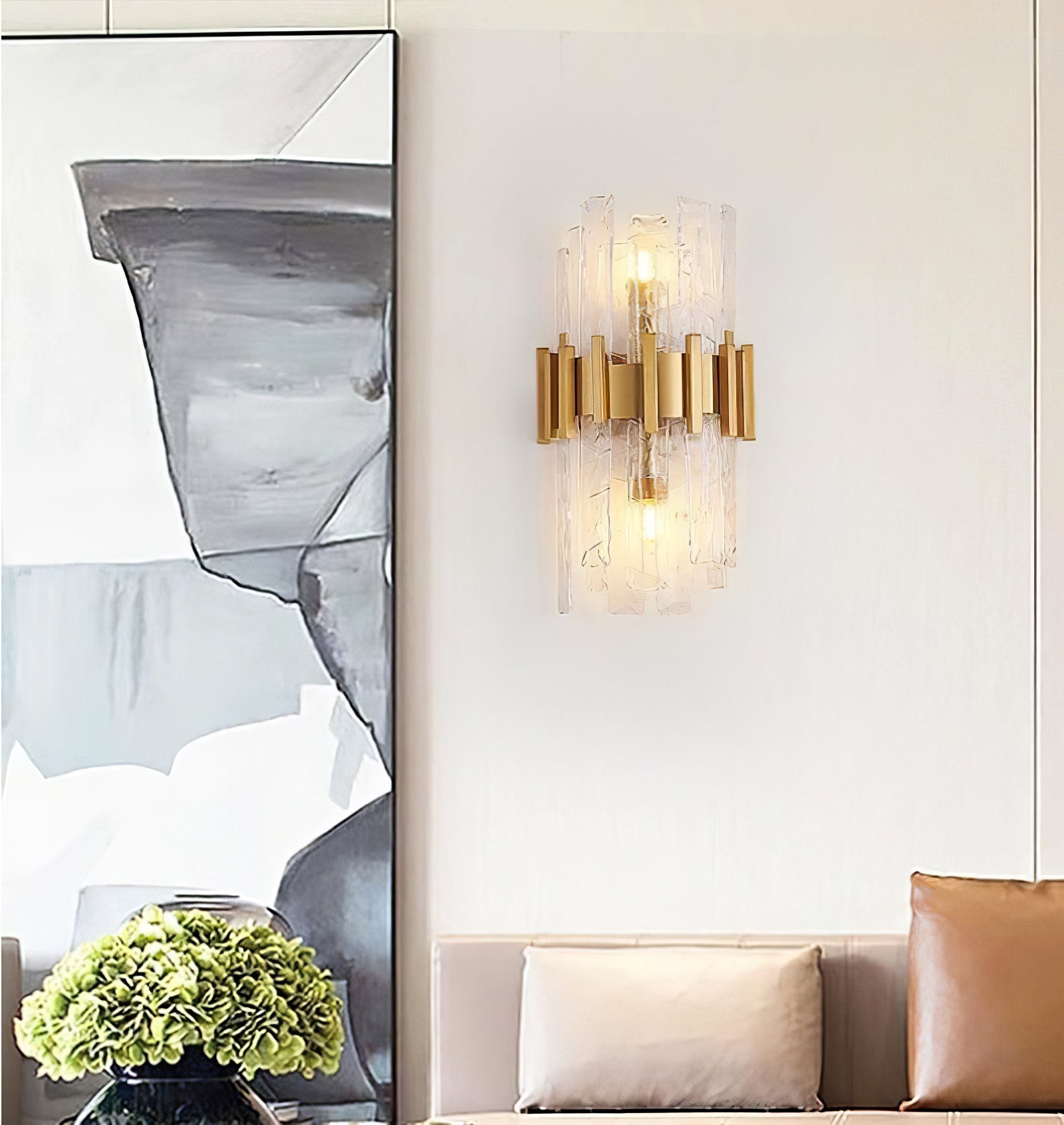 Modern Cicero Wall Sconce Light Fixture - Indoor/Outdoor LED Wall Lamp for Living Room, Bedroom, Patio & Hallway Decor