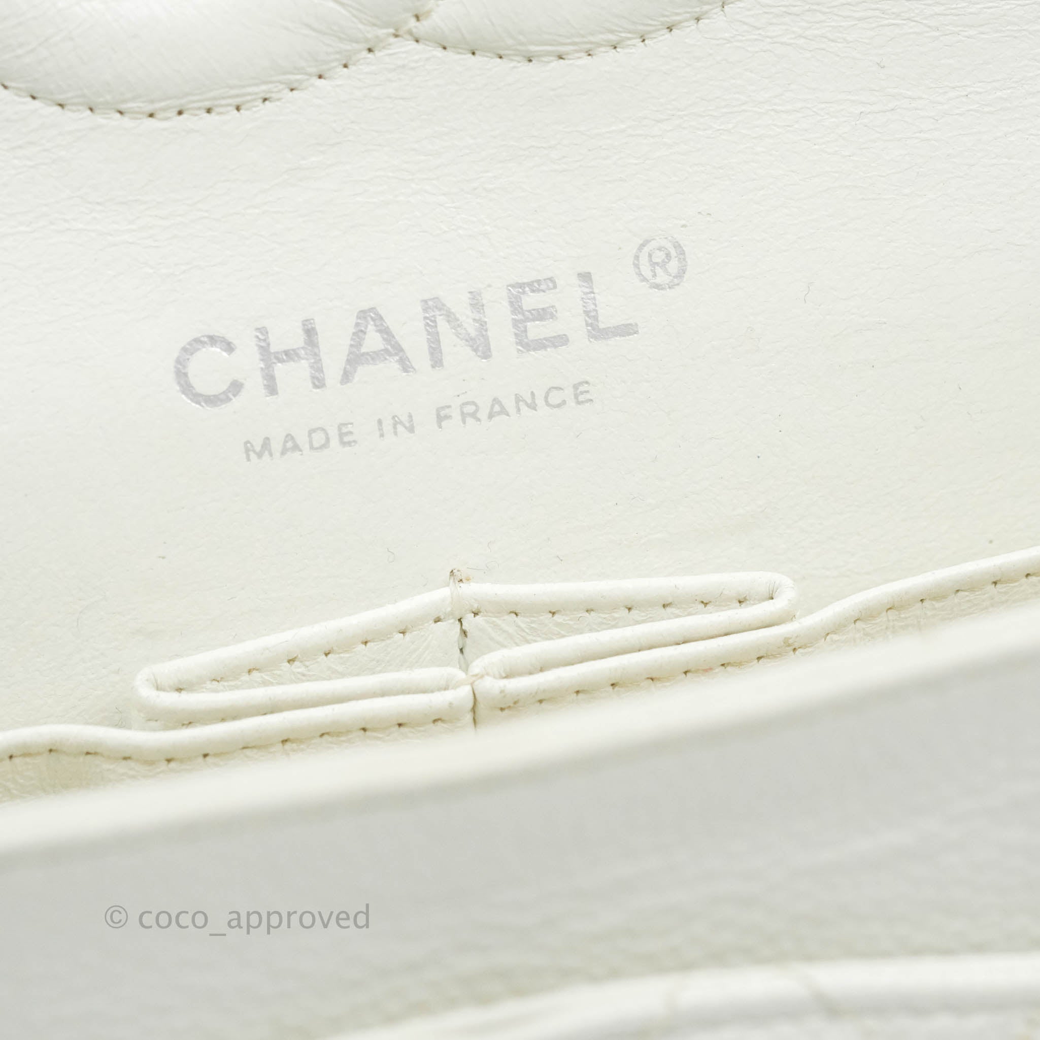 Chanel Classic M/L Medium Double Flap Bag in White Caviar Leather with Silver Hardware - Perfect for Luxury Fashion, Evening Events & Designer Handbag Collection