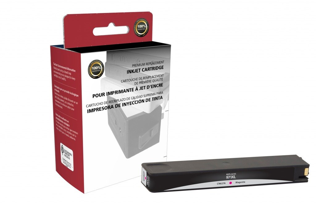 High Yield Remanufactured Magenta Ink Cartridge for HP CN627AM HP 971XL - Compatible with HP Printers, Ideal for Home & Office Printing, Documents & Photos