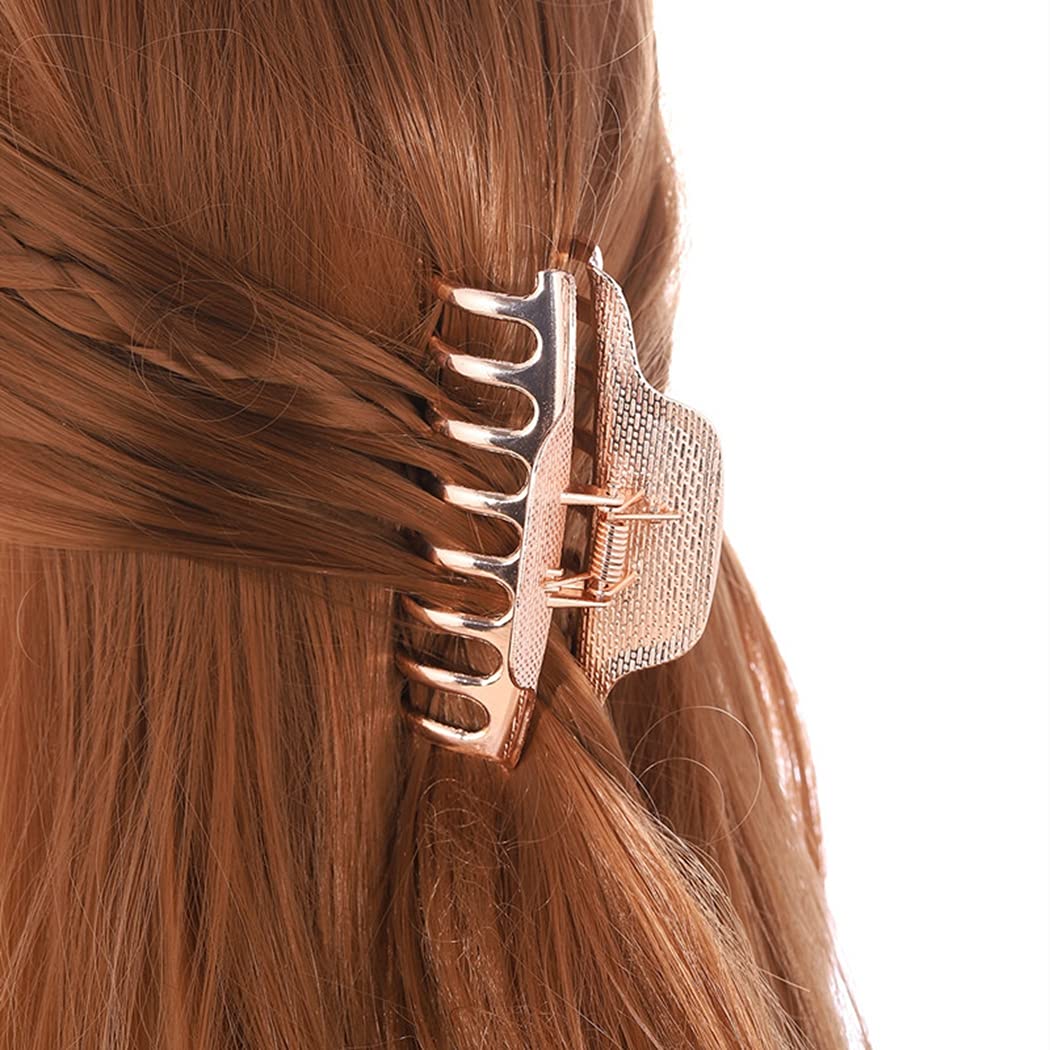 COSYOO Non-Slip Hair Claw Clips for Women - 3 Pack Large Strong Hold Hair Clamps, Elegant Barrettes for Girls & Ladies - Perfect for Styling, Shower, Work & Everyday Use