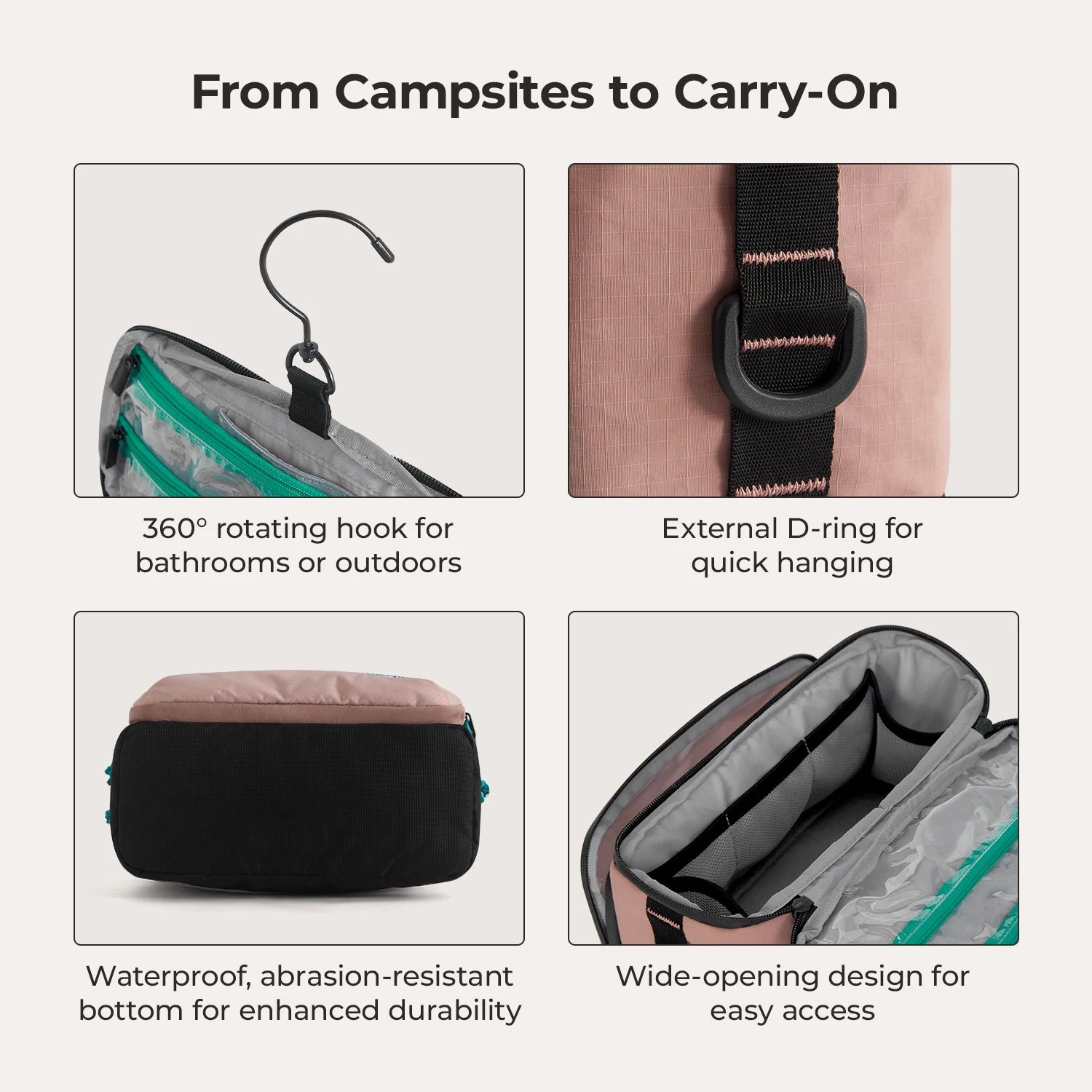 Blast 4.5L Hanging Toiletry Bag for Travel - Waterproof Cosmetic Organizer with Multiple Pockets for Bathroom Essentials | Perfect for Camping, Gym & Business Trips