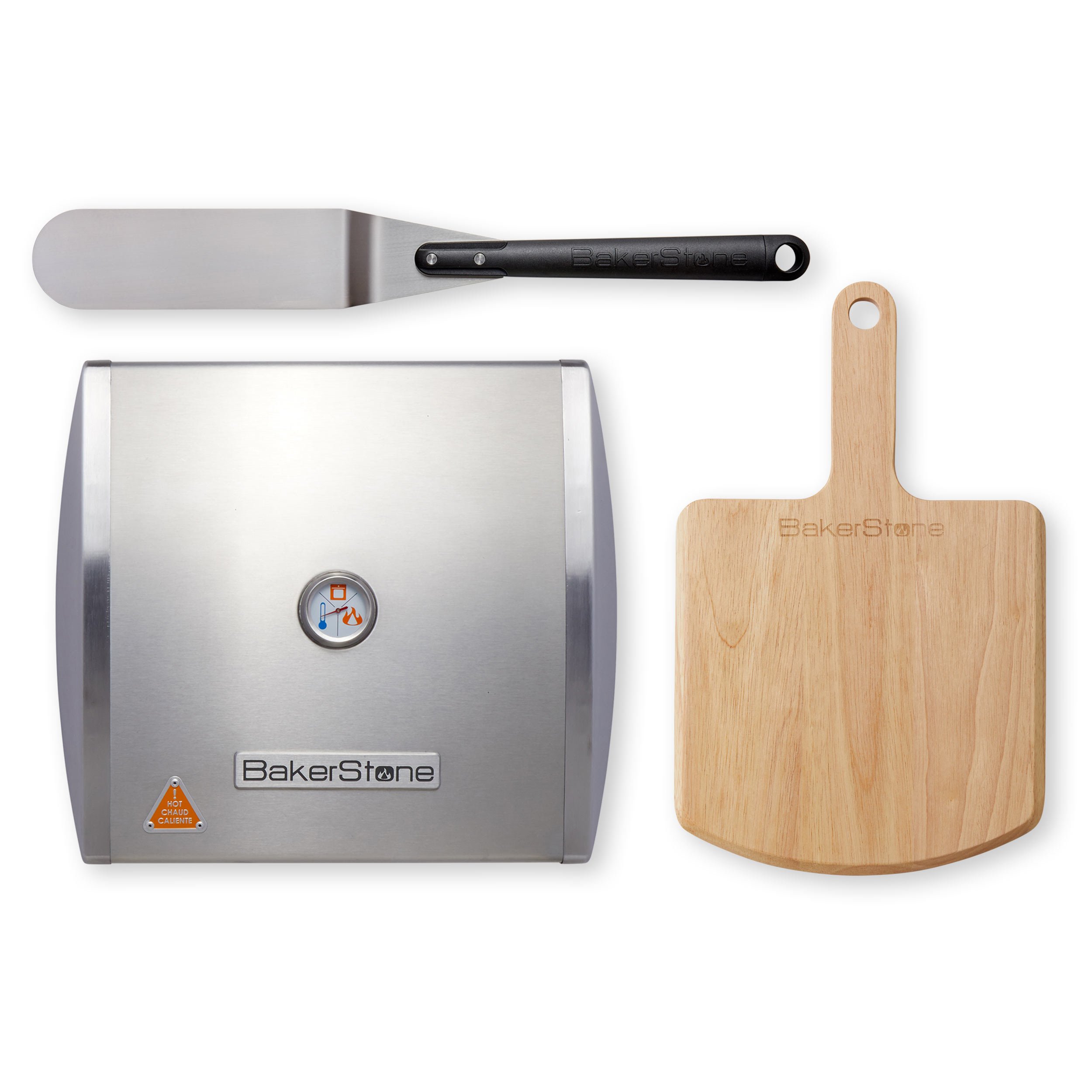 BakerStone Pizza Box - Portable Gas Stove Top Pizza Oven with Stainless Steel Construction | Perfect for Outdoor Camping, Backyard BBQs & Home Pizza Making