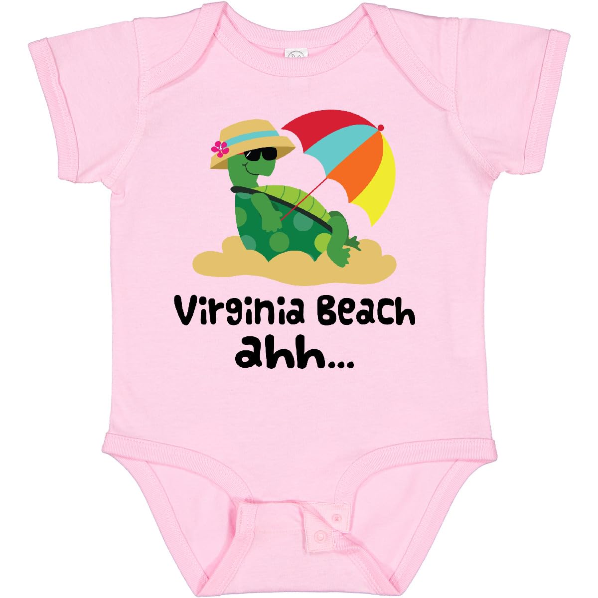 Inktastic Virginia Beach Virginia Baby Bodysuit - Soft Cotton Infant Onesie for Boys & Girls - Perfect for Beach Vacations, Family Outings & Photo Shoots