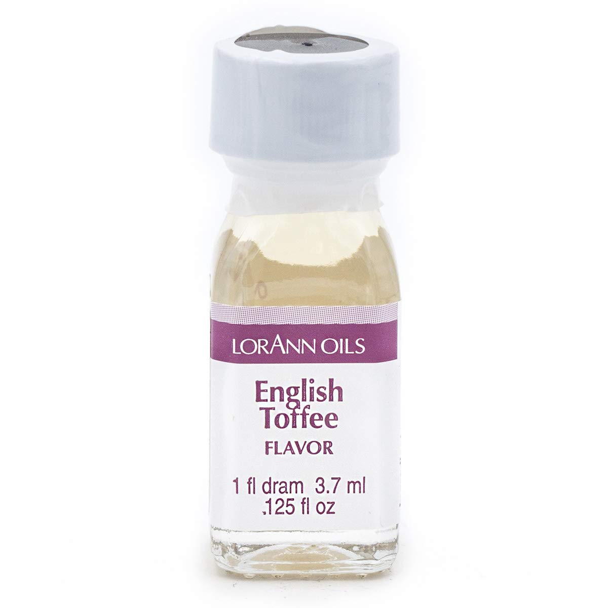 LorAnn Oils Super Strength Flavoring - Natural Candy & Baking Flavor Oil (4X Stronger Than Extracts) - English Toffee Flavor - Pack of 2 (0.125 fl oz) - Perfect for Homemade Candies, Cakes, Cookies & DIY Desserts