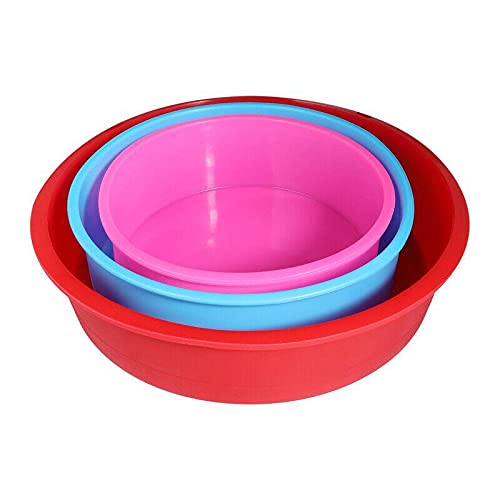 XDE Large Silicone Multi-layer Cake Fondant Baking Tools Set - 12-Piece Bakeware Kit for Professional & Home Bakers - Perfect for Wedding Cakes, Birthday Cakes, and Pastry Decorating - Essential Kitchen Supplies for Baking Enthusiasts
