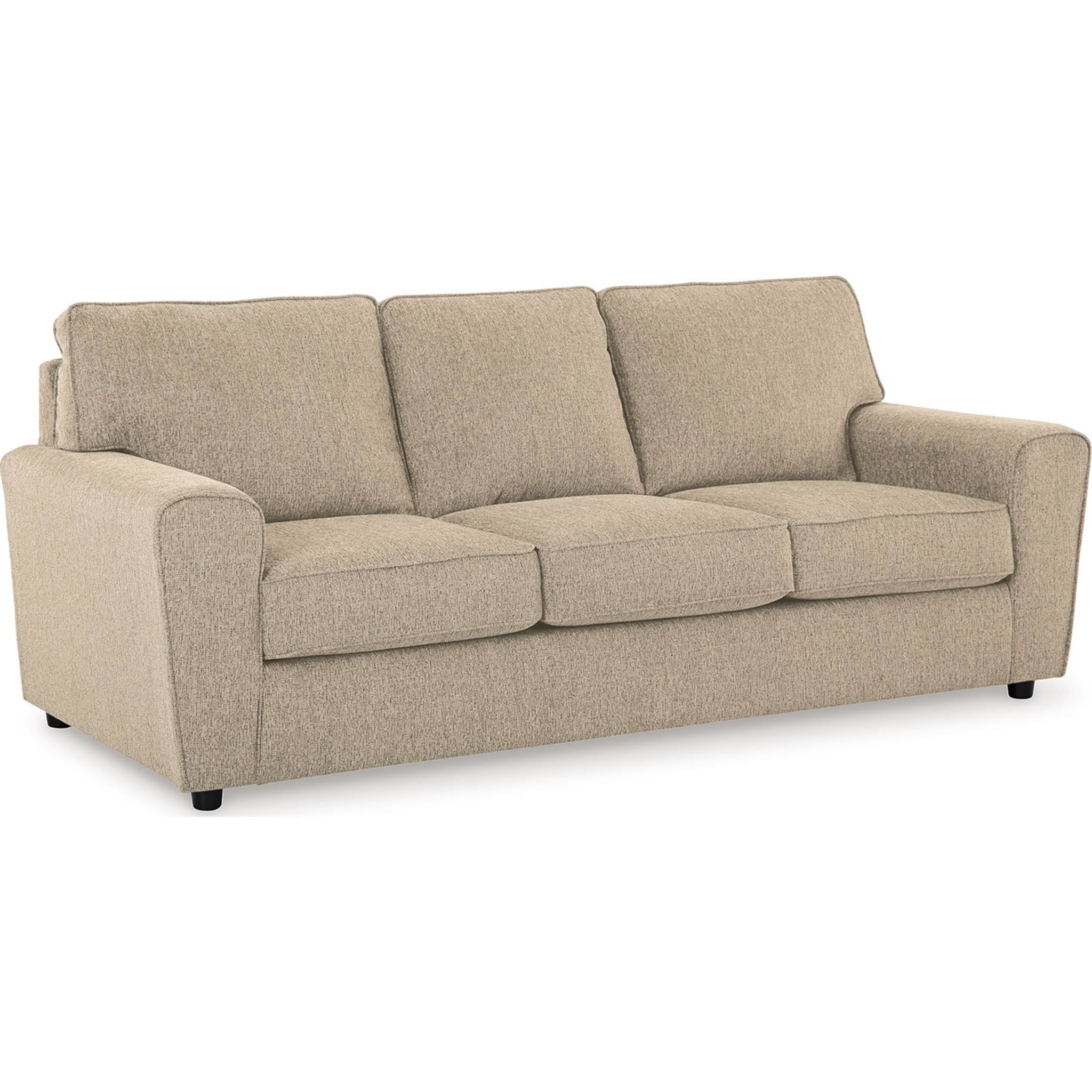 Arlis Sofa Cobalt Blue - Modern Mid-Century Fabric Sofa for Living Room, Lounge & Office - Comfortable & Stylish Home Furniture