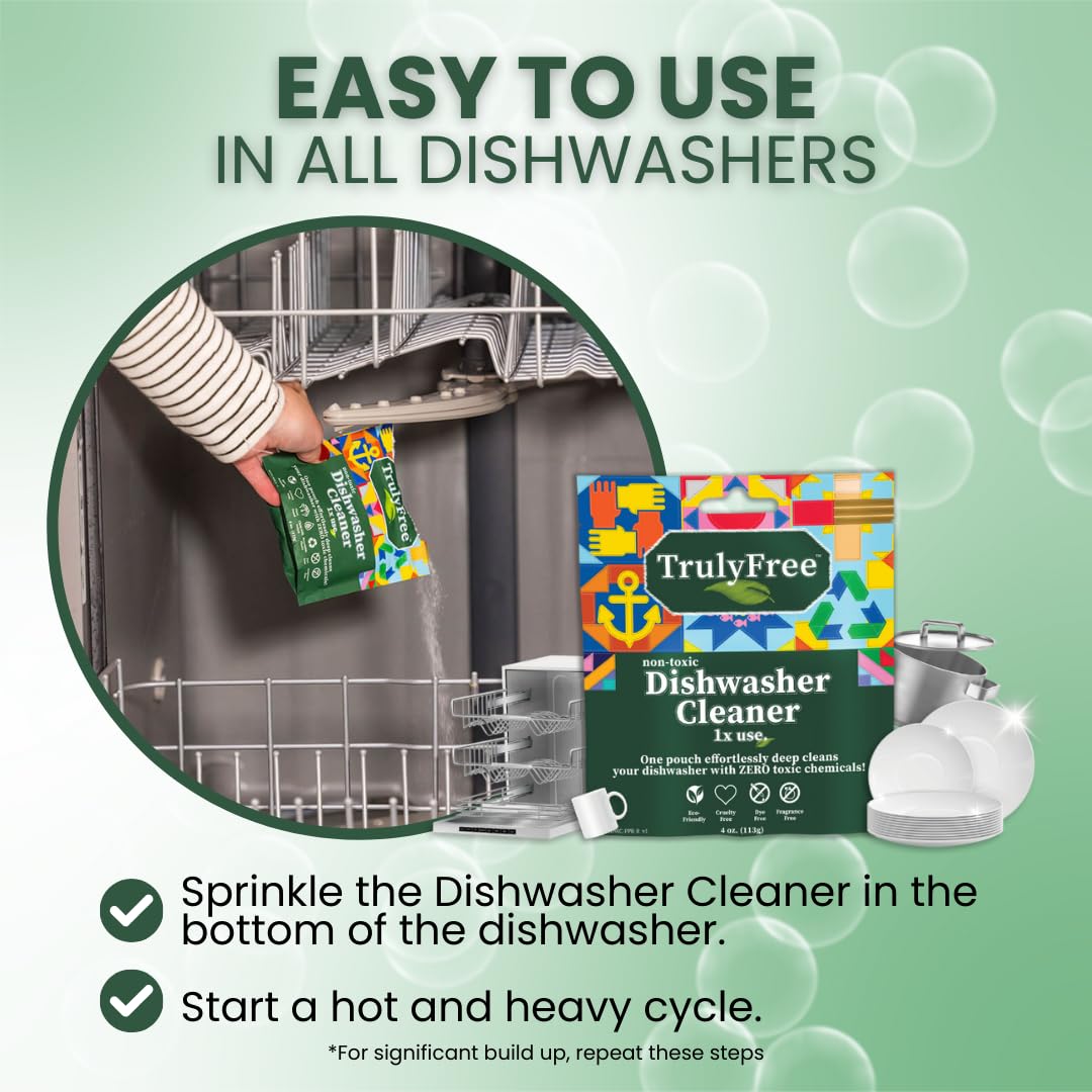 Best Dishwasher and Washing Machine Cleaner - Deep Cleaning Tablets for Appliances - Removes Limescale, Odors & Buildup - Ideal for Kitchen & Laundry Maintenance