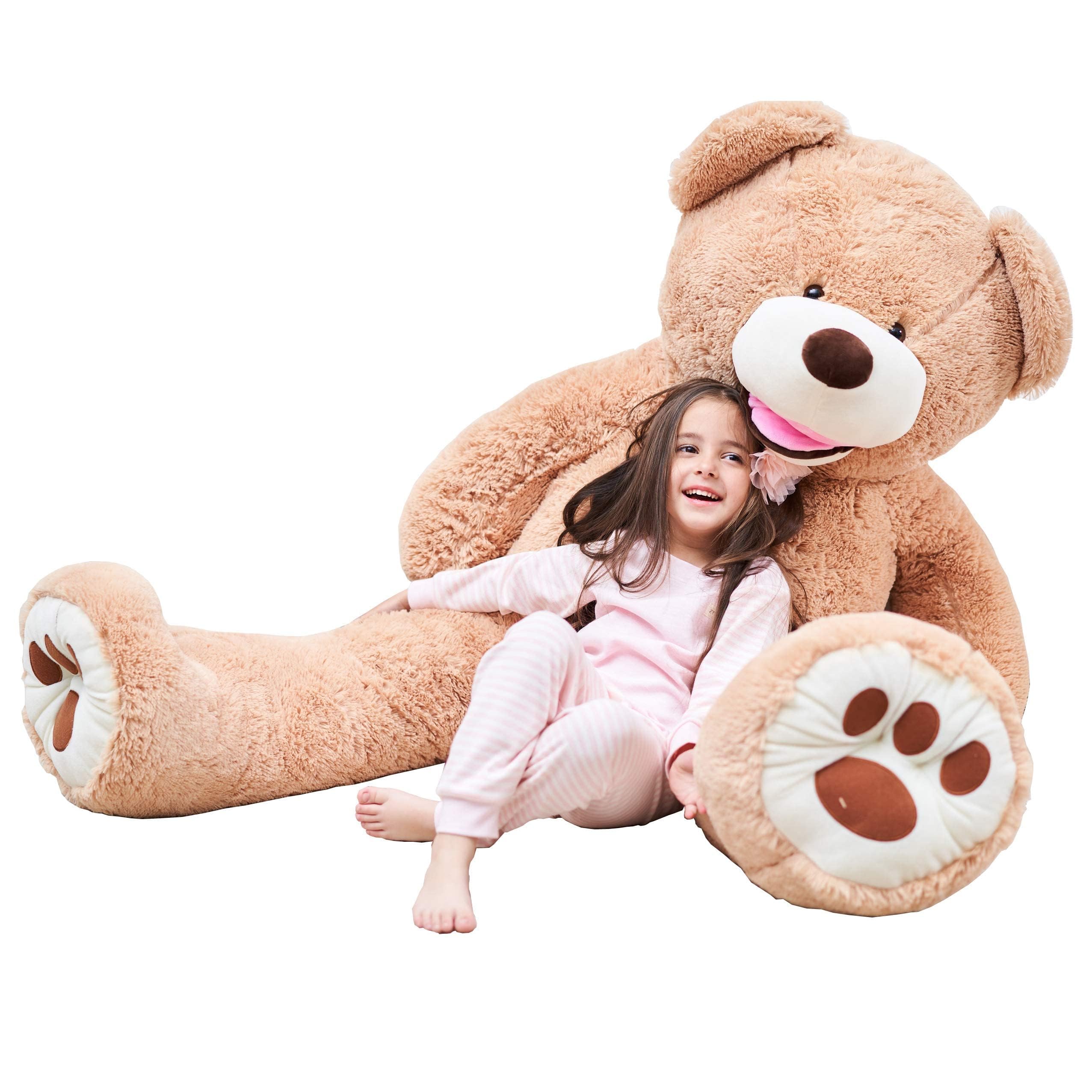 IKASA 63-inch Giant Teddy Bear Plush Toy - Soft Stuffed Animal for Kids & Adults (Brown) | Perfect for Gifts, Nursery Decor, and Cuddling