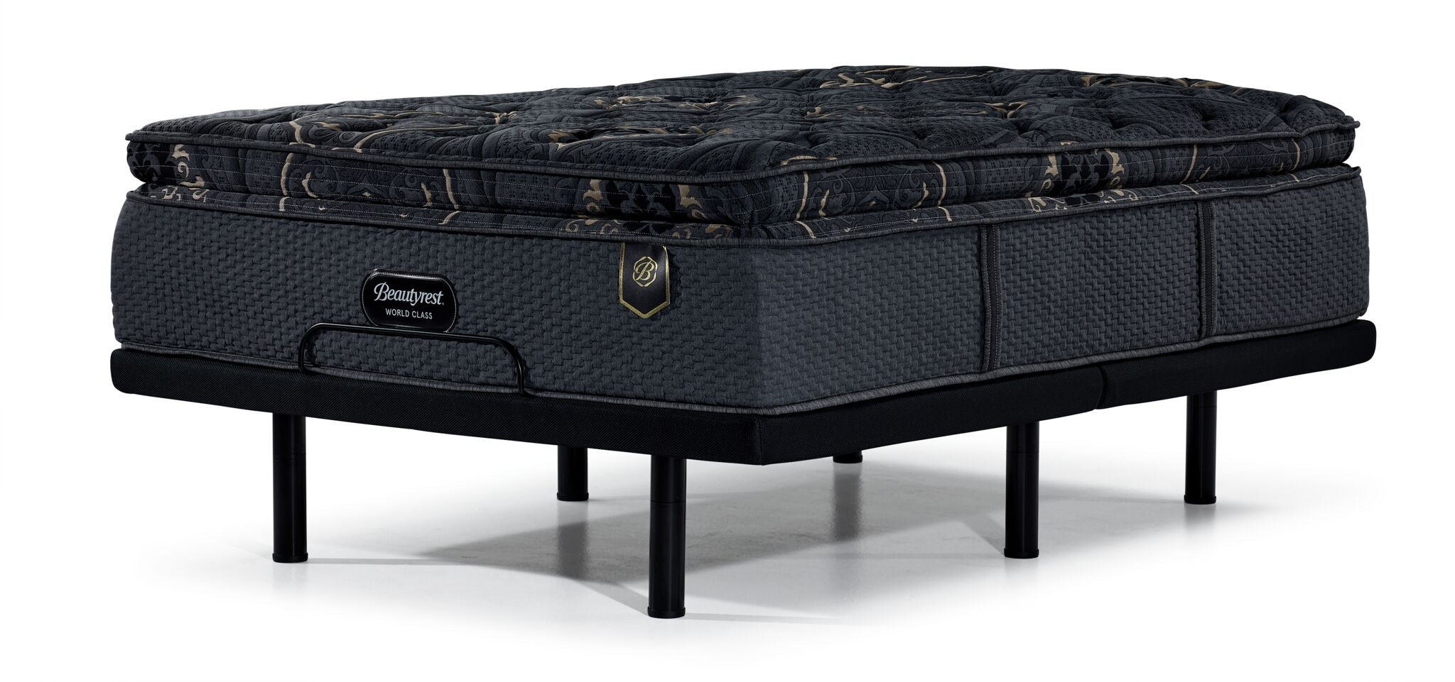 Beautyrest World Class Viscount Plush Full Mattress with L2 Motion Pro Adjustable Base - Premium Sleep System for Back Pain Relief & Zero Gravity Position, Perfect for Master Bedroom or Guest Room