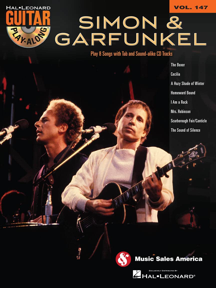 Simon & Garfunkel Guitar Play-Along Book Vol. 147 with Online Audio - Learn to Play Classic Hits - Perfect for Guitar Lessons & Home Practice