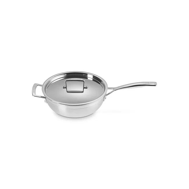 Le Creuset Classic 14-Piece Stainless Steel Cookware Set - Durable Kitchen Pots & Pans for Cooking, Baking & Entertaining