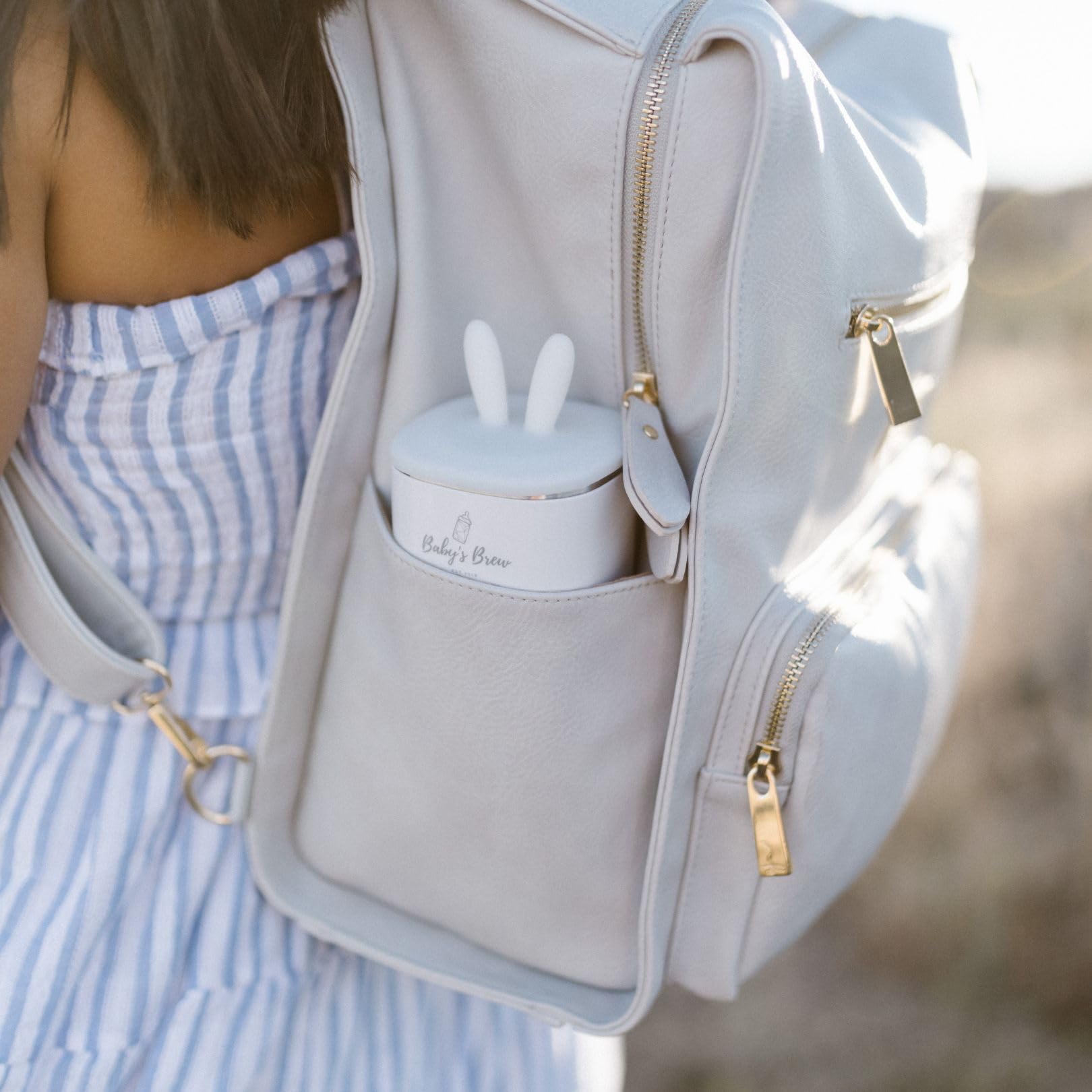 Baby's Brew Portable Bottle Warmer Pro - Leak-Proof Cordless Breastmilk & Formula Warmer with 8-12 Hour Battery Life - Perfect for Travel, On-the-Go Parents, Baby Showers & Everyday Use (Warmer Only)