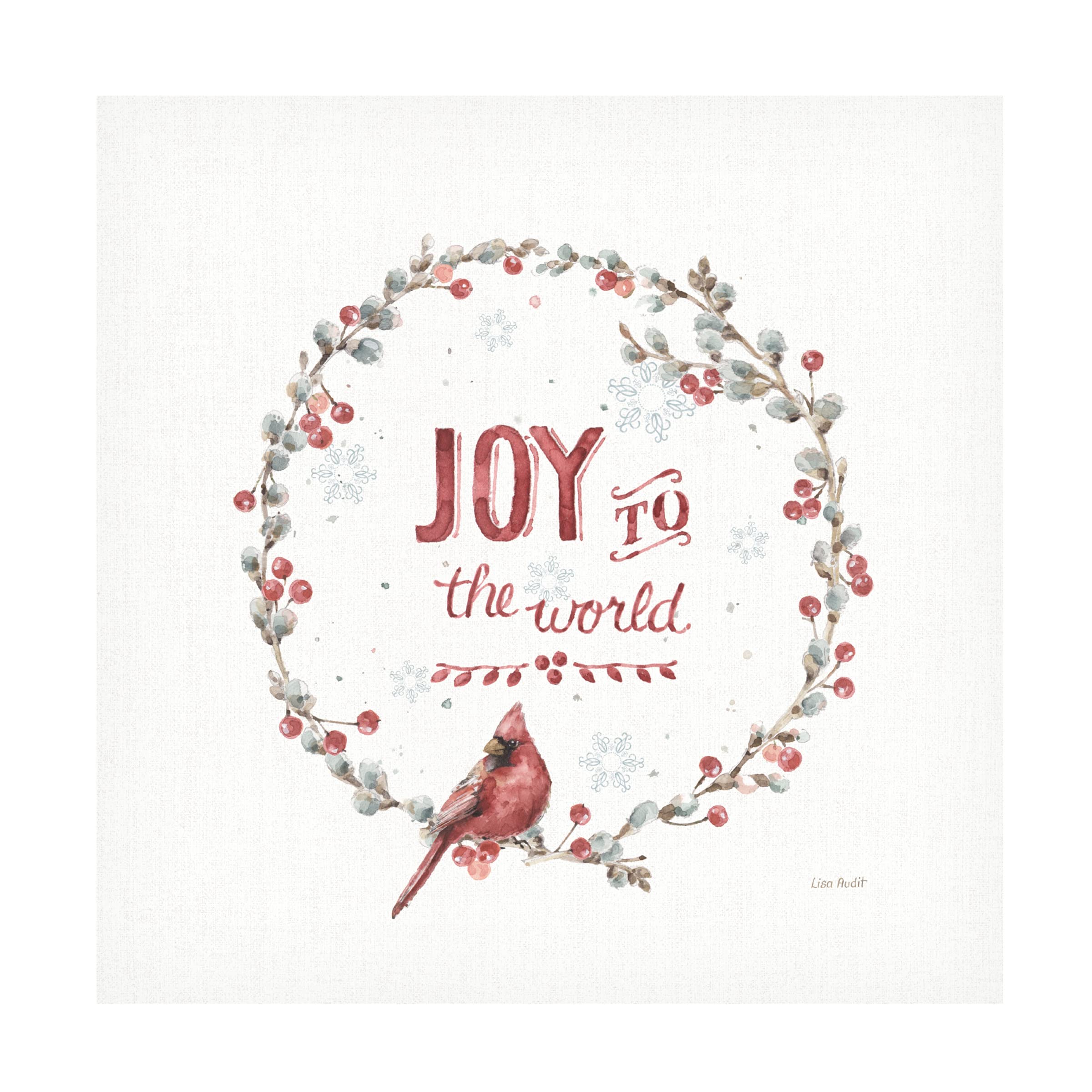 Lisa Audit 'A Christmas Weekend IV' Canvas Wall Art - Holiday Decor, Festive Living Room & Bedroom Painting, Perfect Christmas Gift