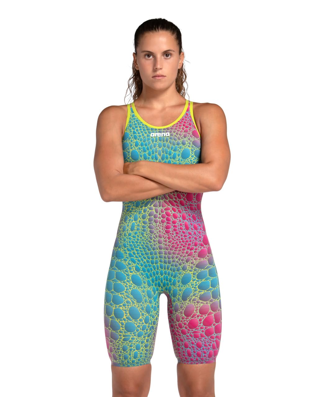 Arena Powerskin Carbon Air² Women's Open Back Racing Swimsuit - High Performance Competition Swimwear for Triathlon & Swim Training