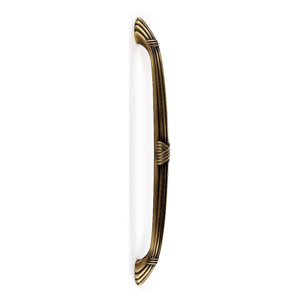 Antique English Style D112-18-AE Appliance Pull Ribbon & Reed - Vintage Cabinet Hardware for Kitchen & Furniture Restoration - Perfect for Traditional Home Decor & DIY Projects