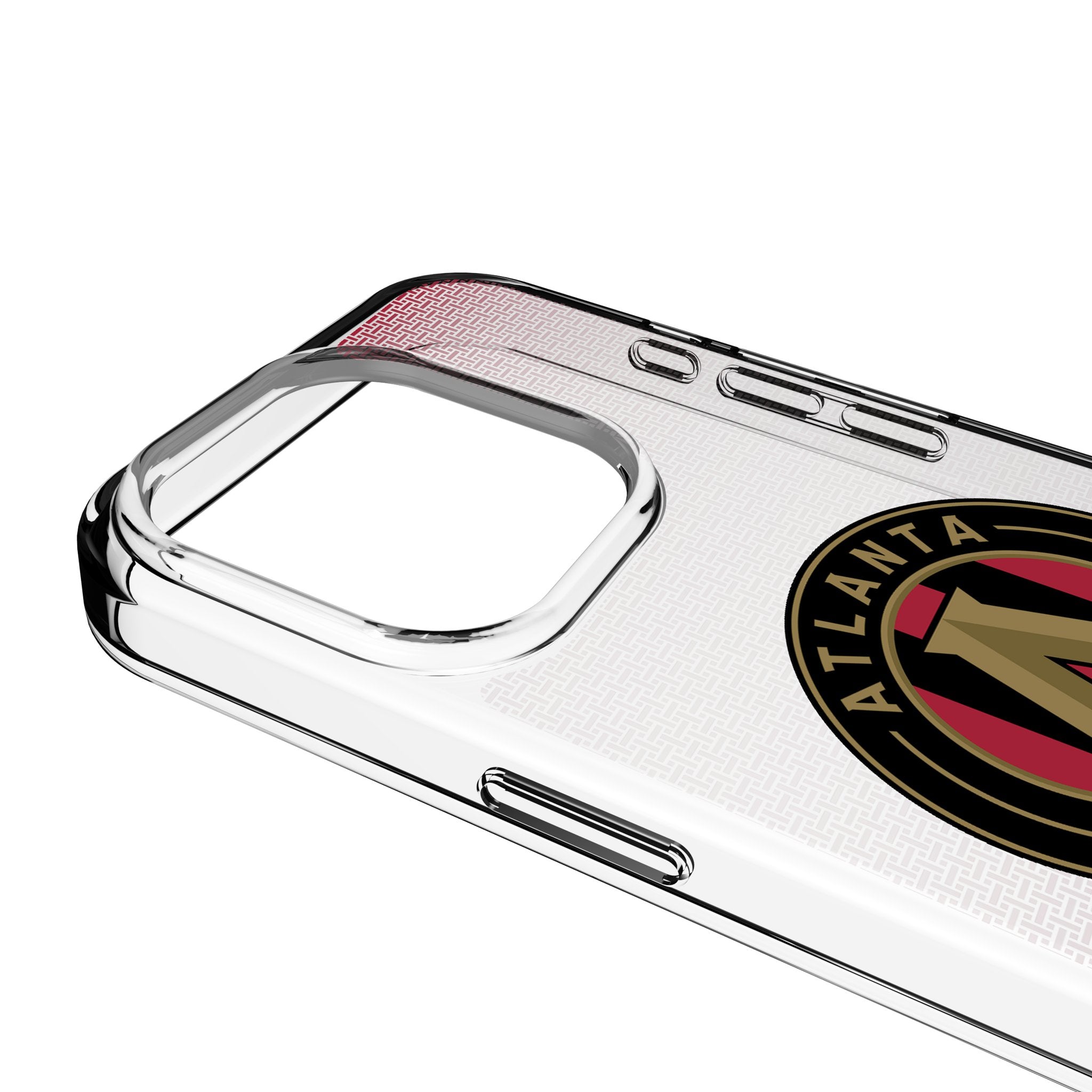 Atlanta United FC Clear Linen Phone Case for Apple iPhone 14 13 12 11 Pro Max XR - Durable Protective Cover for Soccer Fans | Perfect for Game Day & Everyday Use