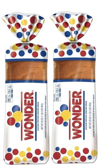 Classic White Sandwich Bread - Sliced, 20 oz (Pack of 2) | Fresh & Soft | Perfect for Sandwiches, Toast & School Lunches | Breakfast & Snack Essential