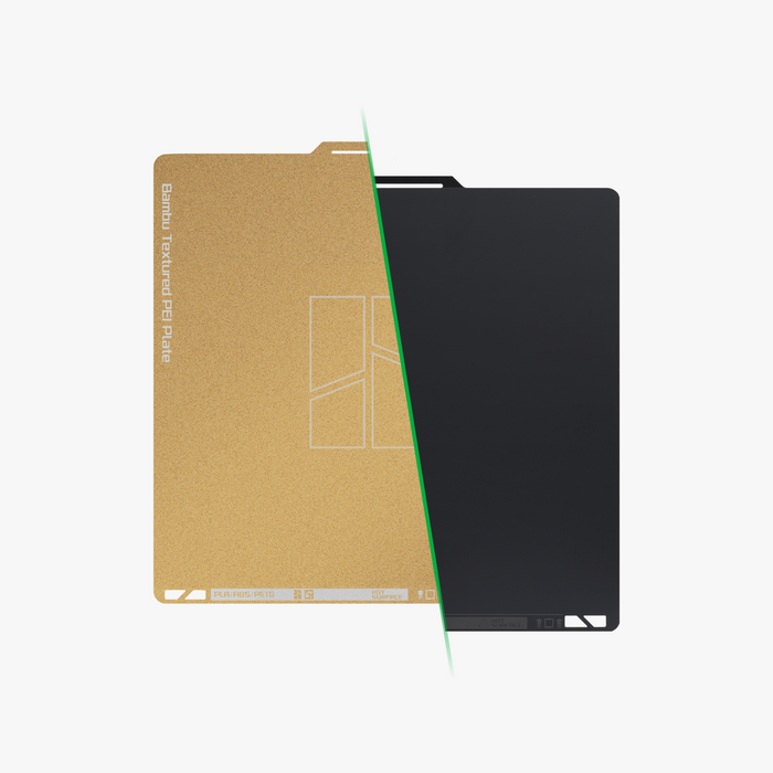 Bambu Lab Dual Texture PEI Plate for X1, P1, A1 3D Printers - High Performance Build Surface for Smooth and Textured Prints | Perfect for Home, Office, and Workshop 3D Printing Projects
