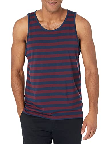 Burgundy Navy Stripes