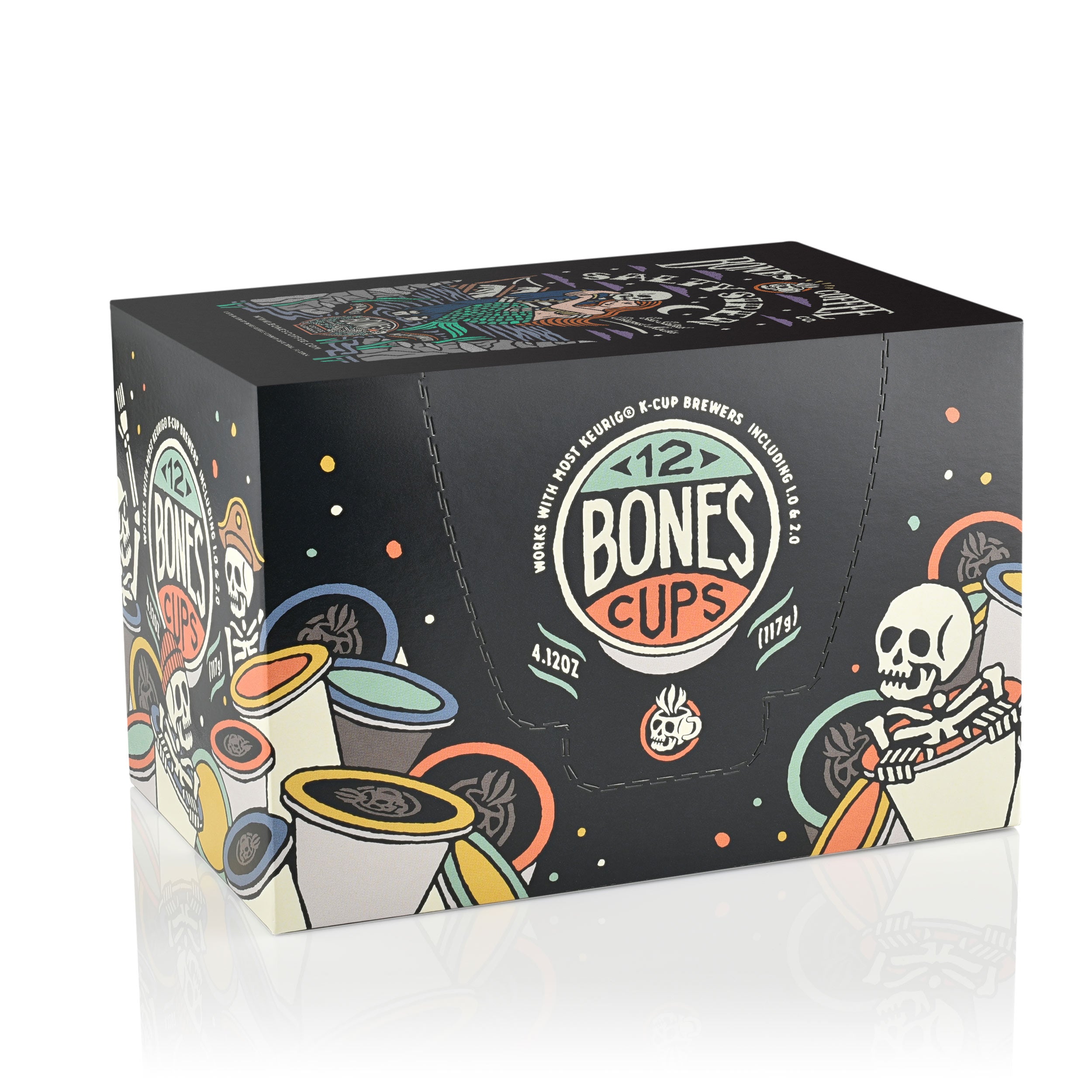Salty Siren Bones Cups - 12 Count Dog Treats for Small & Large Breeds - Perfect for Training, Chewing & Dental Health