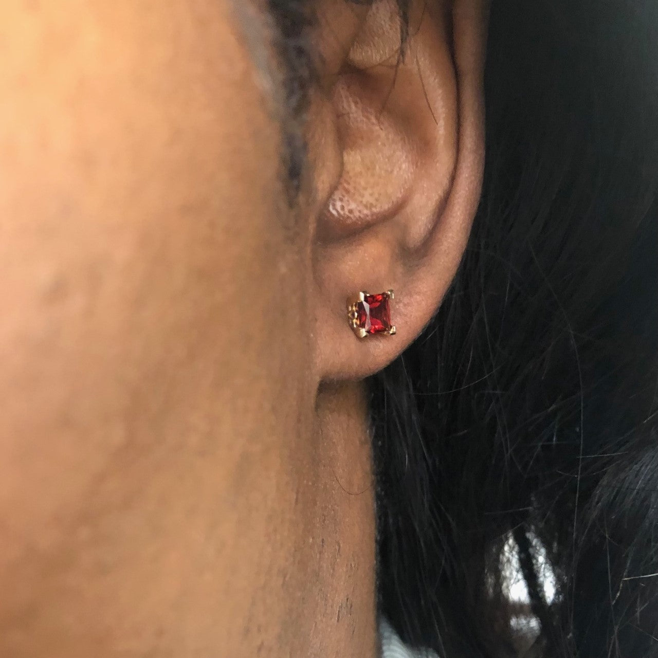 Garnet Filigree Stud Earrings | 1.50ctw Genuine Garnet Gemstone Jewelry | Elegant Dainty Earrings for Women | Perfect for Weddings, Parties & Everyday Wear