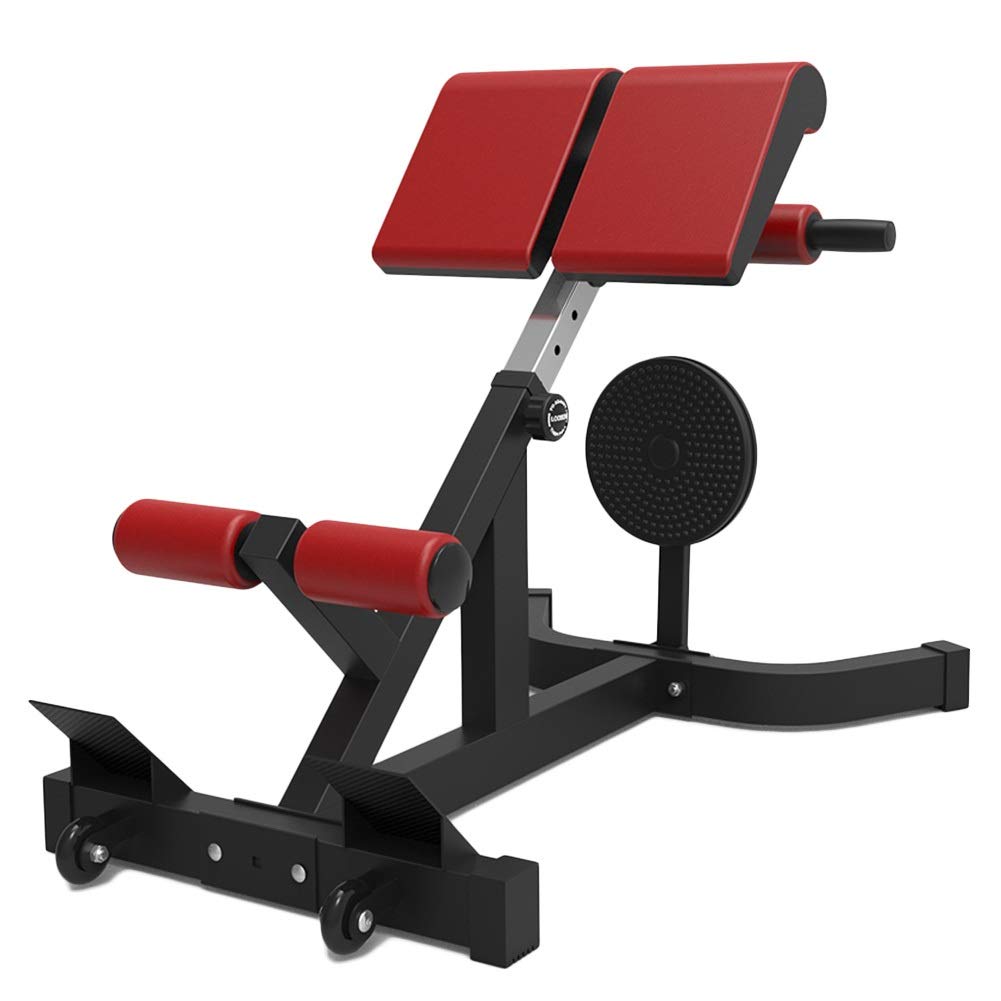 Adjustable Roman Chair for Home Gym - Hyperextension Bench for Core & Lower Back Workout - Perfect for Abs Training & Strength Exercises