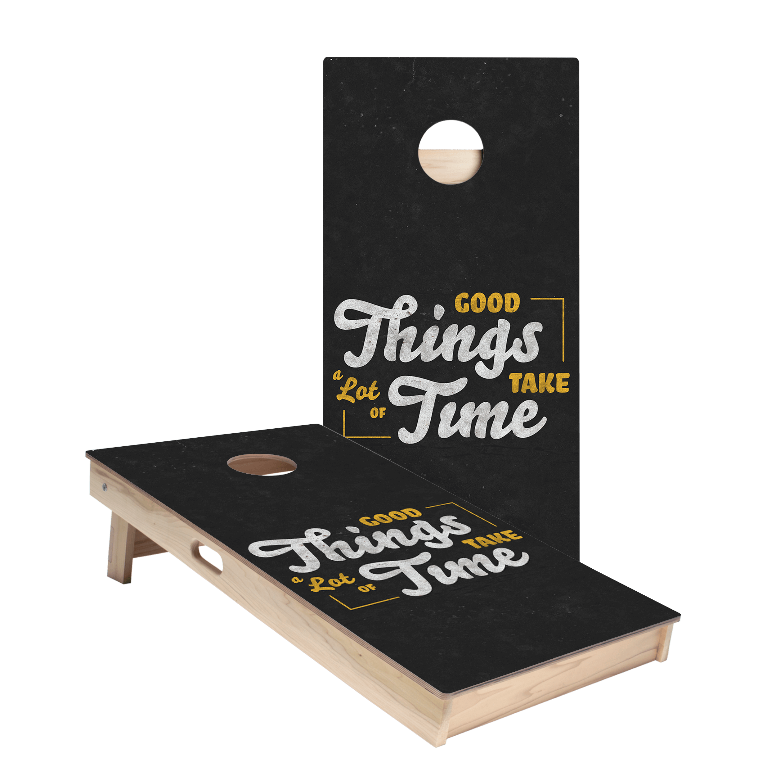 Premium Cornhole Boards Set - Regulation Size & Durable for Backyard, Tailgating, and Outdoor Parties - Perfect for Family Fun and Competitive Play