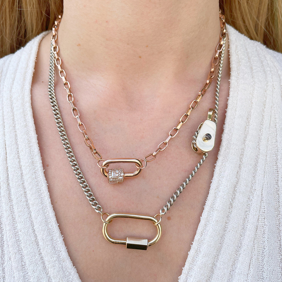 14K Yellow Gold Medium Lock by Marla Aaron - Elegant Jewelry for Women, Perfect for Gifts, Anniversaries & Everyday Wear