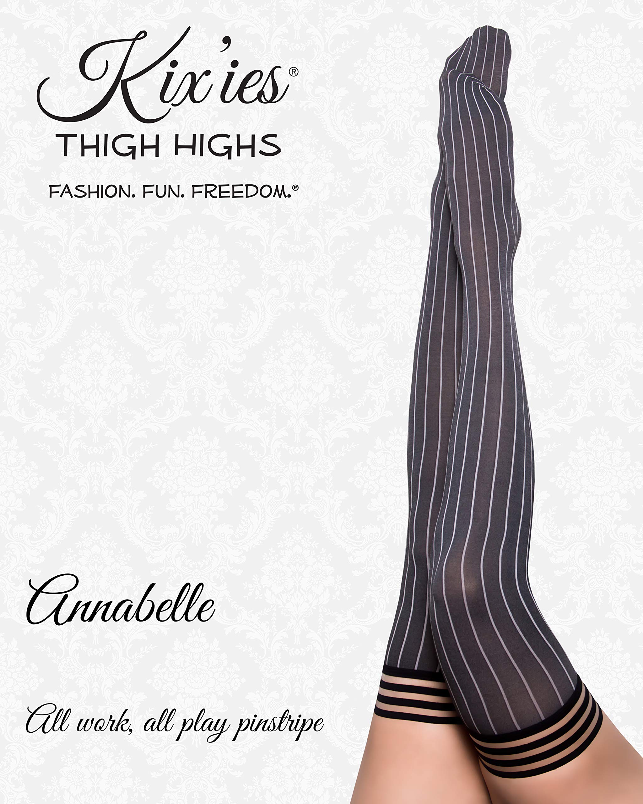 Kix'ies Women's Thigh High Stockings - Comfortable Maternity Lingerie & Pantyhose for Pregnancy | Perfect for Work, Date Night & Everyday Wear