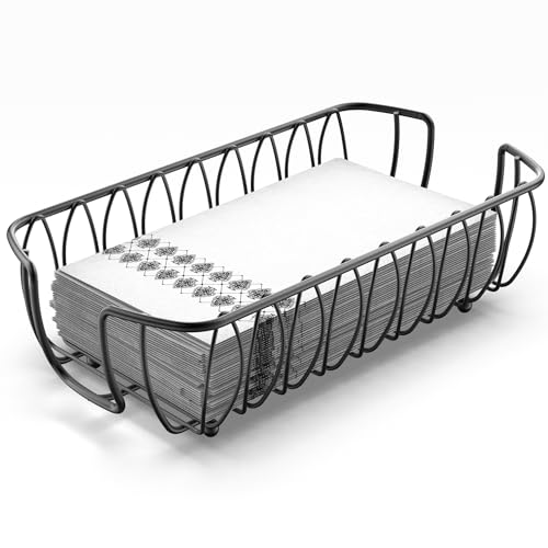 K - Black Napkin Holder for Bathroom