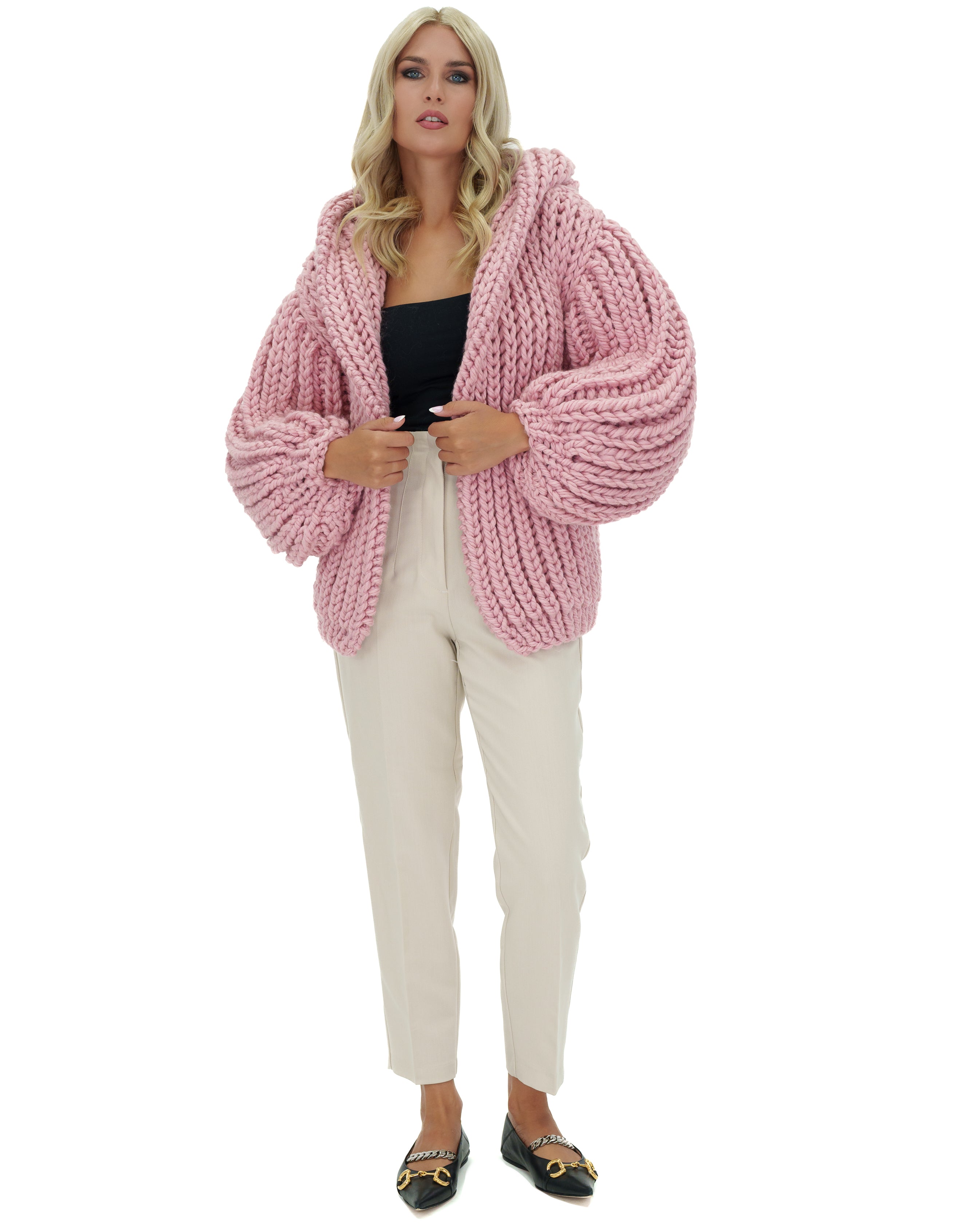 Stylish Hooded Chunky Cardigan for Women - Cozy Oversized Knit Sweater | Perfect for Fall, Winter & Casual Outfits