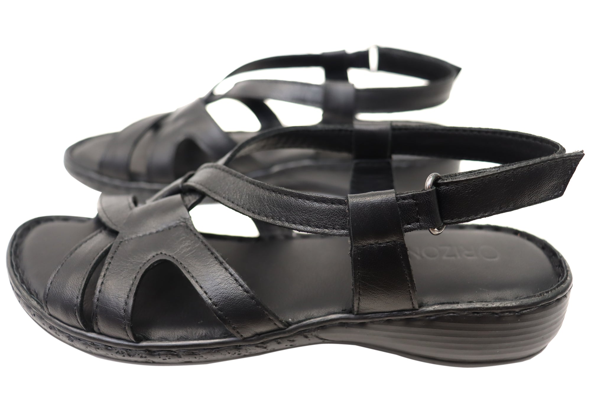 Orizonte Glory Women's Comfortable European Leather Sandals - Stylish & Breathable Summer Walking Shoes for Beach, Travel & Casual Outings