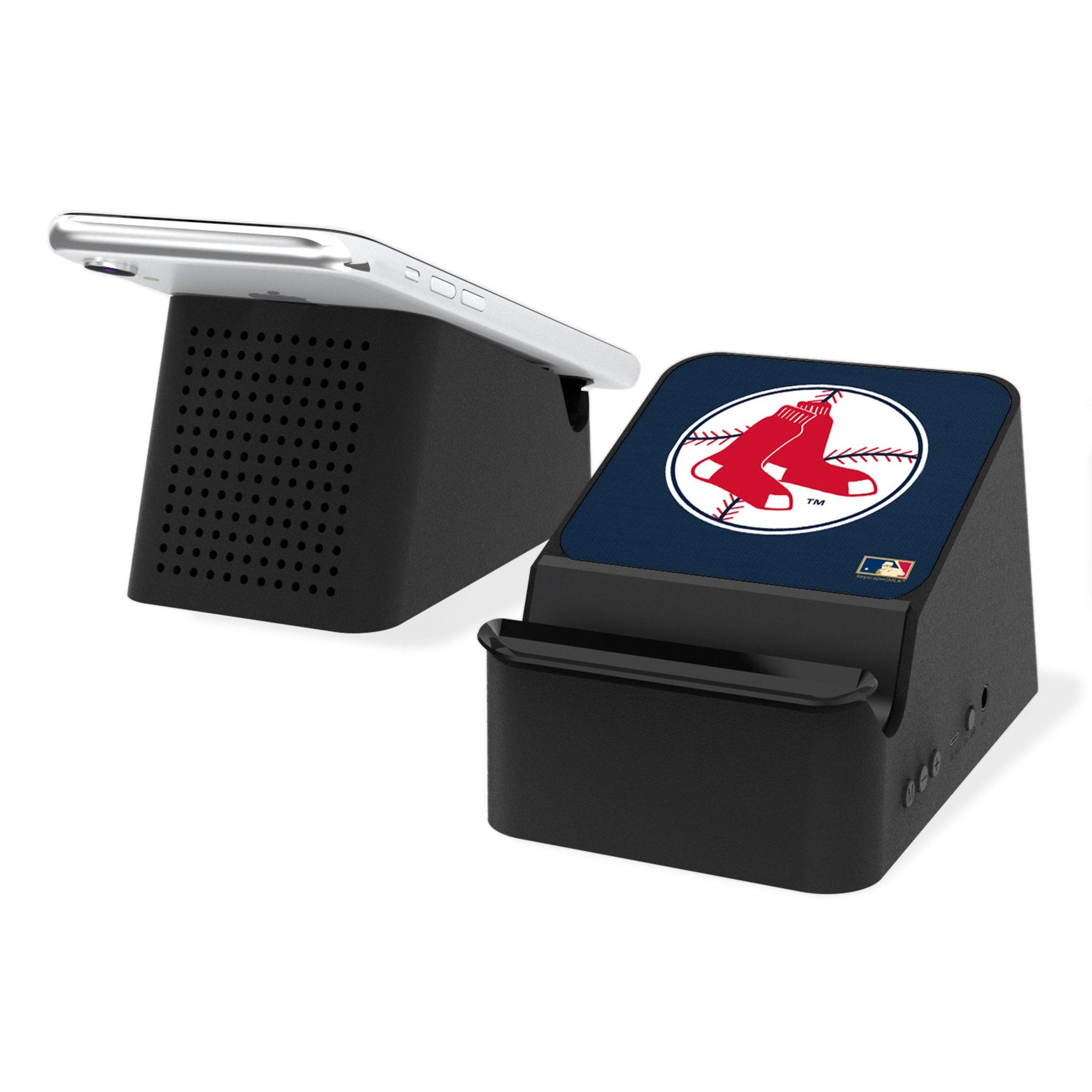 Boston Red Sox 1970-1975 Cooperstown Collection Wireless Charging Station with Bluetooth Speaker - Vintage Baseball Fan Gift for Home & Office Decor