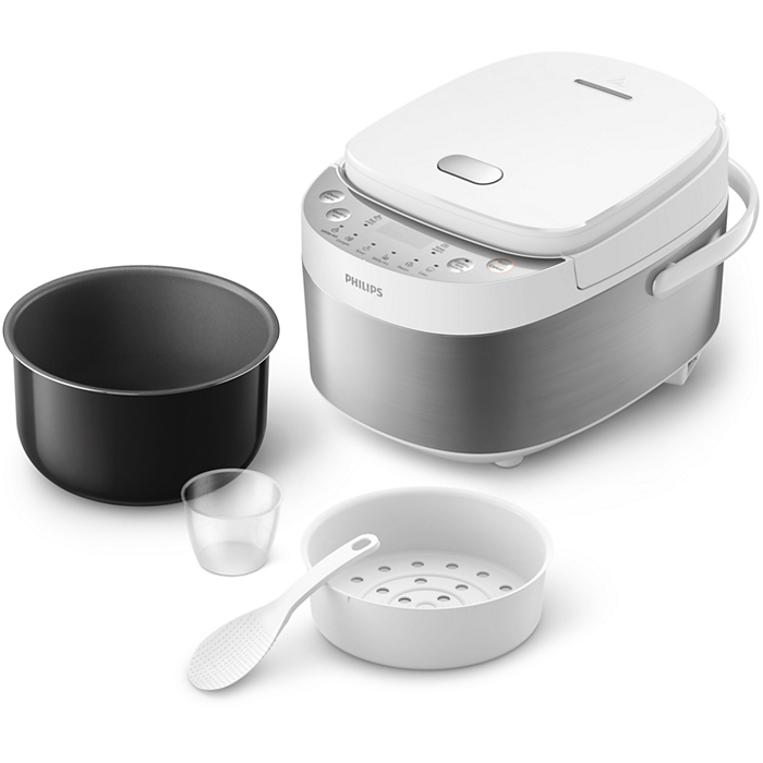 HD3170 0.85L Mini Rice Cooker - Compact Electric Rice Steamer for Small Kitchens, Dorms & Travel | Perfect for White Rice, Quinoa & Oatmeal
