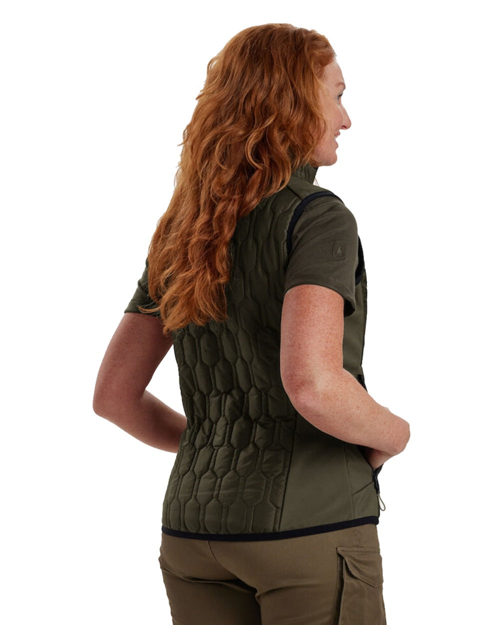 Deerhunter Women's Mossdale Quilted Waistcoat Jacket - Warm Winter Vest for Outdoor Hunting & Casual Wear