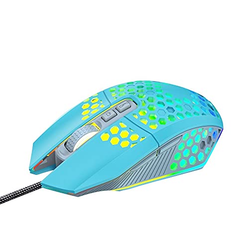 Wired Mechanical Keyboard Mouse Headset Combo - Green Switch Gaming Keyboard, RGB Gaming Mouse & Headphones for PC/Laptop - Perfect for FPS, MOBA & Esports Gaming (Blue)