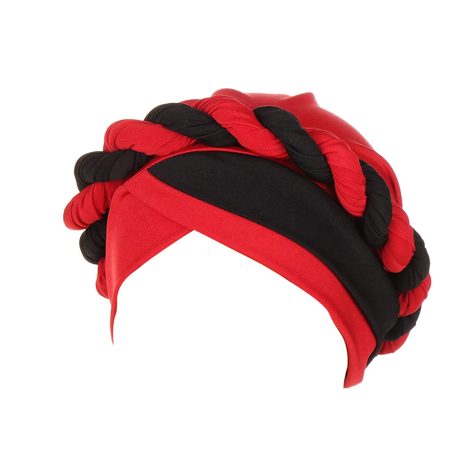 Women's & Men's Hats - Braided Turban Headwrap, Cancer Cap, Hair Bonnet & Head Scarf for Chemo, Sleep & Fashion - Soft Stretchy Beanie for Women & Men