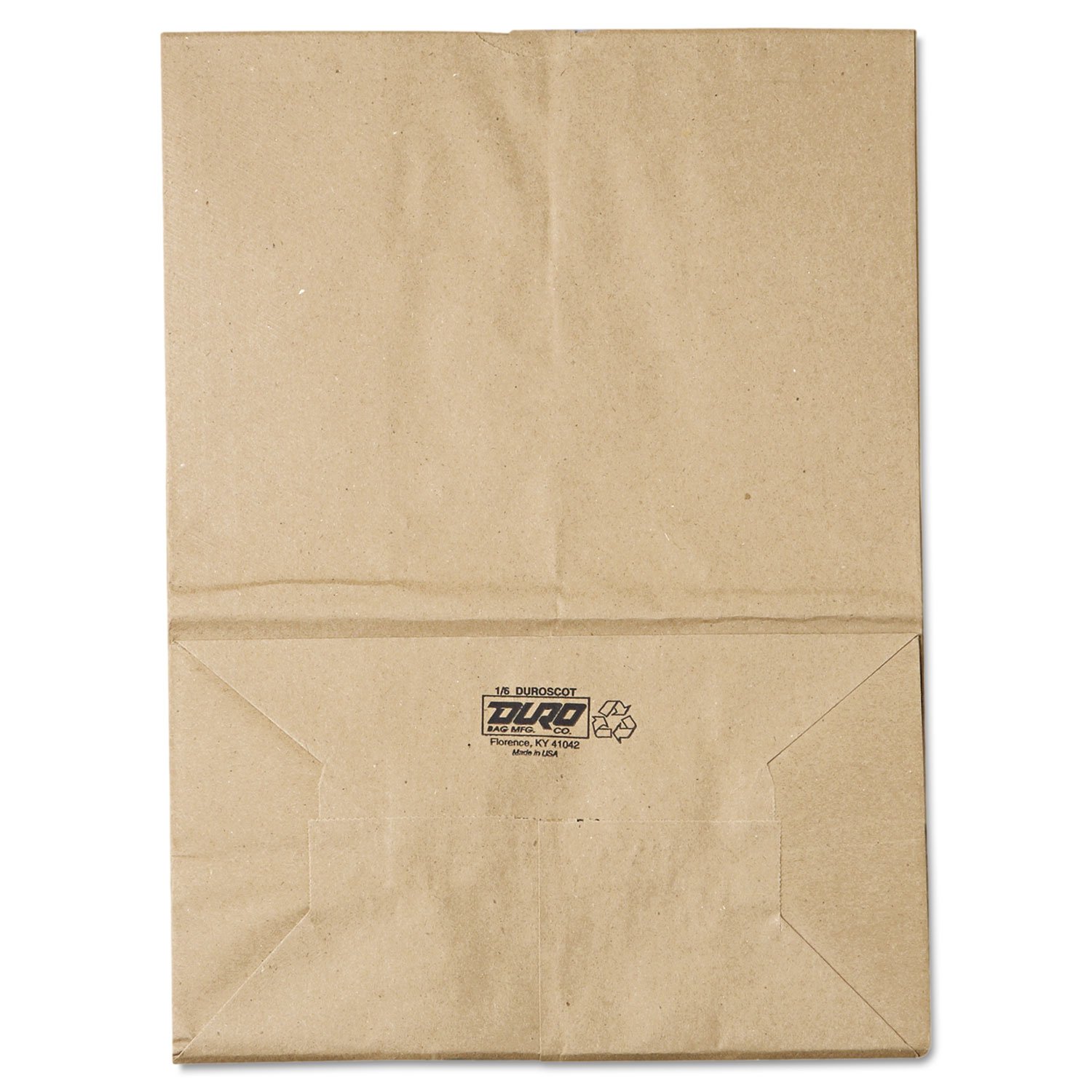 General SK1657 1/6 BBL Kraft Paper Grocery Bags - 57lb Strength, Standard Size 12 x 7 x 17 Inches, Pack of 500 - Perfect for Supermarkets, Retail Stores & Eco-Friendly Shopping