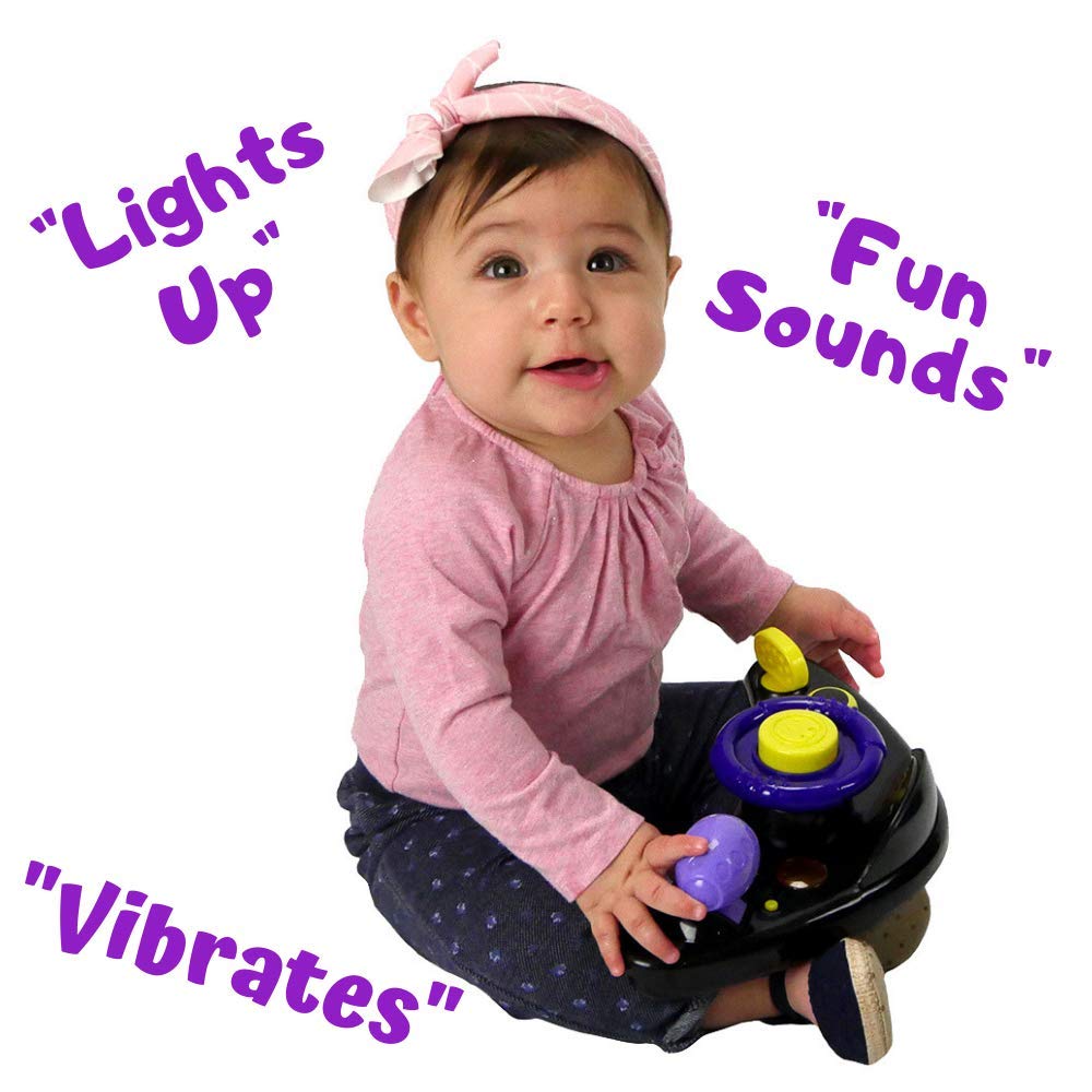 KidsEmbrace Batgirl Baby Activity Walker - DC Comics Themed Push Car with Music & Lights, Purple - Fun Learning Toy for Toddlers & Infants (Ideal for Indoor Play & Early Development)