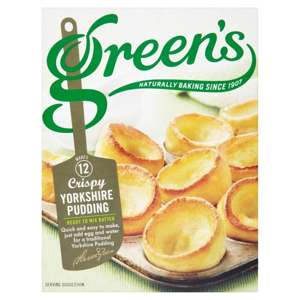 Greens Yorkshire Pudding Batter Mix 125g - Easy to Make Traditional British Side Dish for Roast Dinners & Holiday Meals