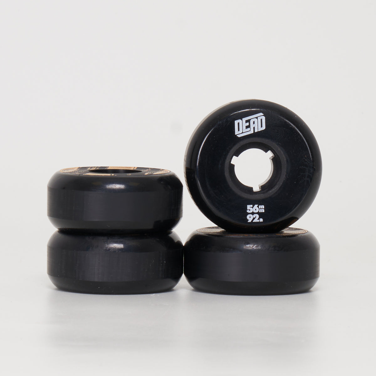 56mm 92A Black Longboard Skateboard Wheels - High Performance for Smooth Cruising & Downhill Riding