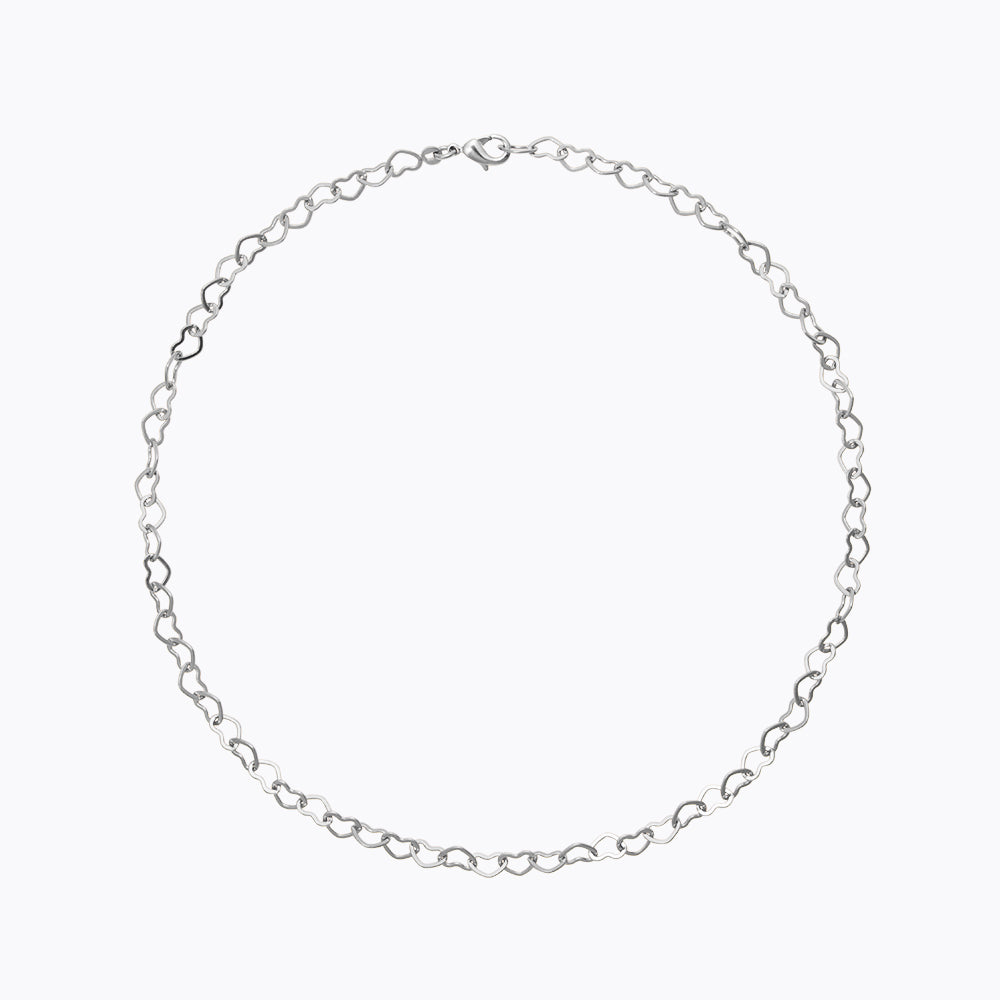Heart Chain Necklace for Women - Elegant Gold & Silver Pendant Jewelry Gift for Valentine's Day, Anniversary & Romantic Occasions