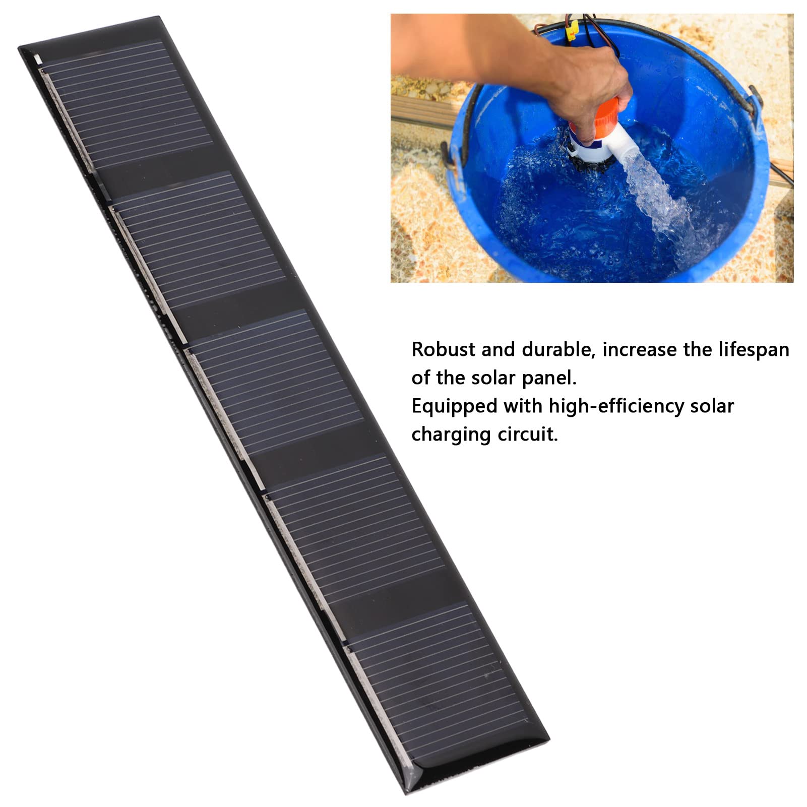 High Efficiency 0.5W 2.5V Solar Panel Kit - DIY Solar Power System for Water Pumps, Street Lights & Outdoor Lighting | Portable Renewable Energy Solution for Home, Garden & Camping