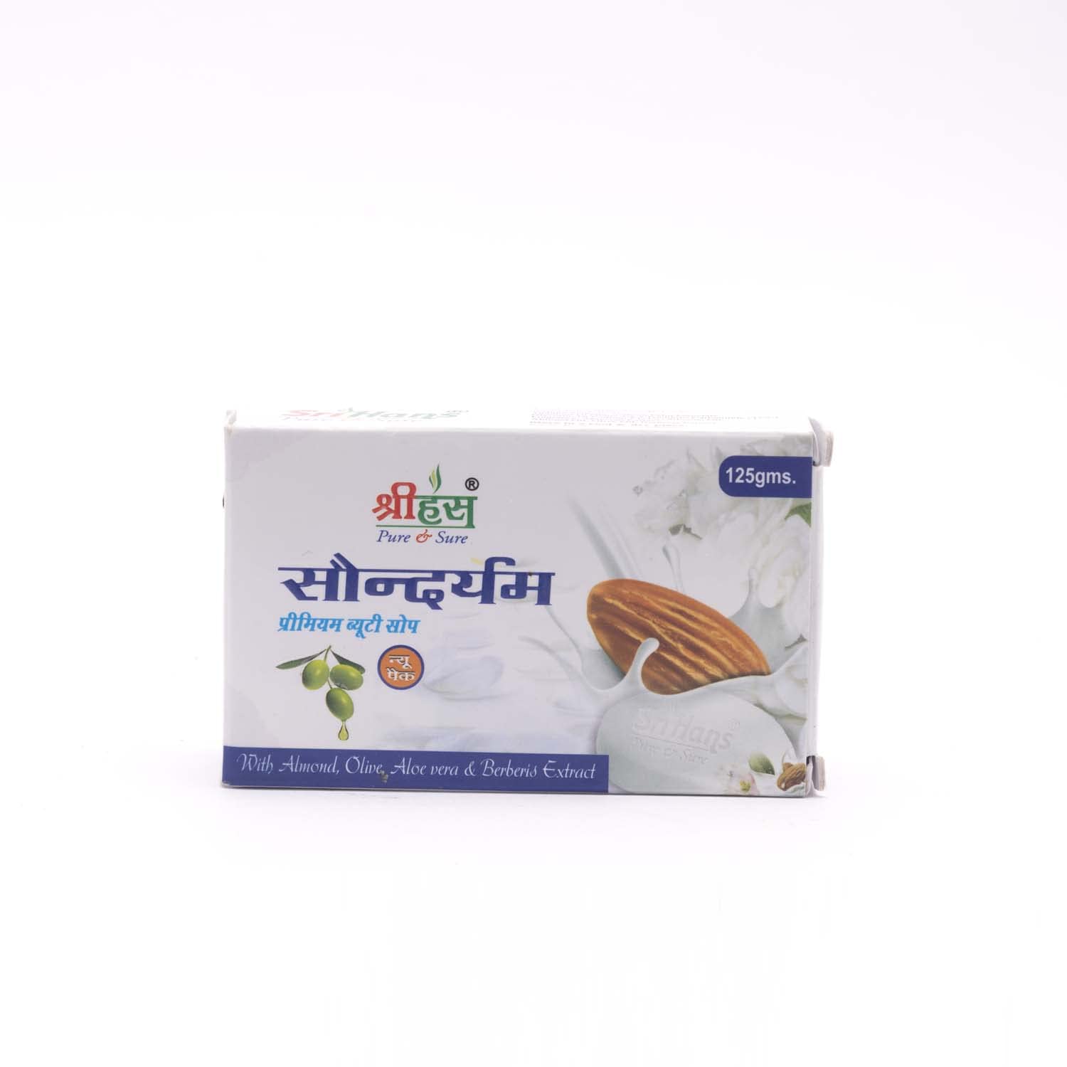 Organic Sri Hans Saundaryam Ayurvedic Soap (Pack of 4) - Natural Skin Care for Dry & Sensitive Skin - Perfect for Daily Bath & Spa Relaxation