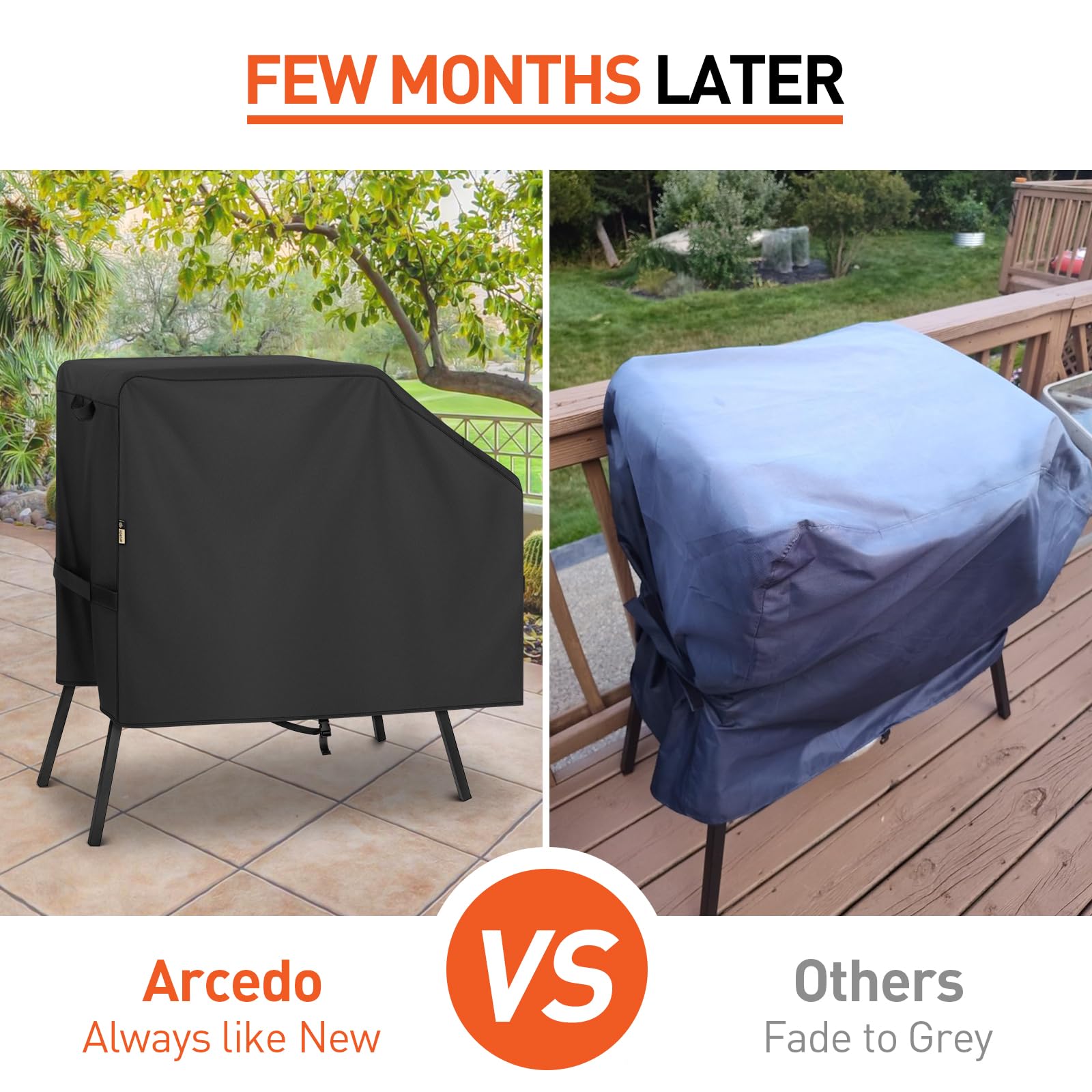 Heavy Duty Waterproof Griddle Cover for Blackstone 22 & 17 Inch Grills - Windproof, Rip-Proof BBQ Accessory with Hood & Stand | Perfect for Outdoor Cooking, Backyard Parties & Camping Trips