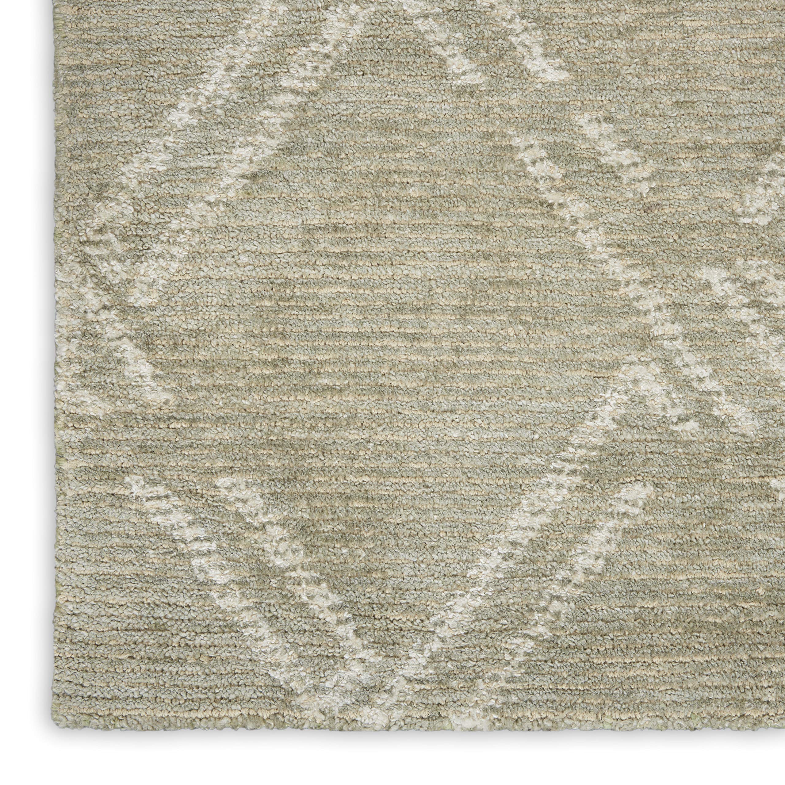 Nourison Venosa Modern Green Ivory 2'3